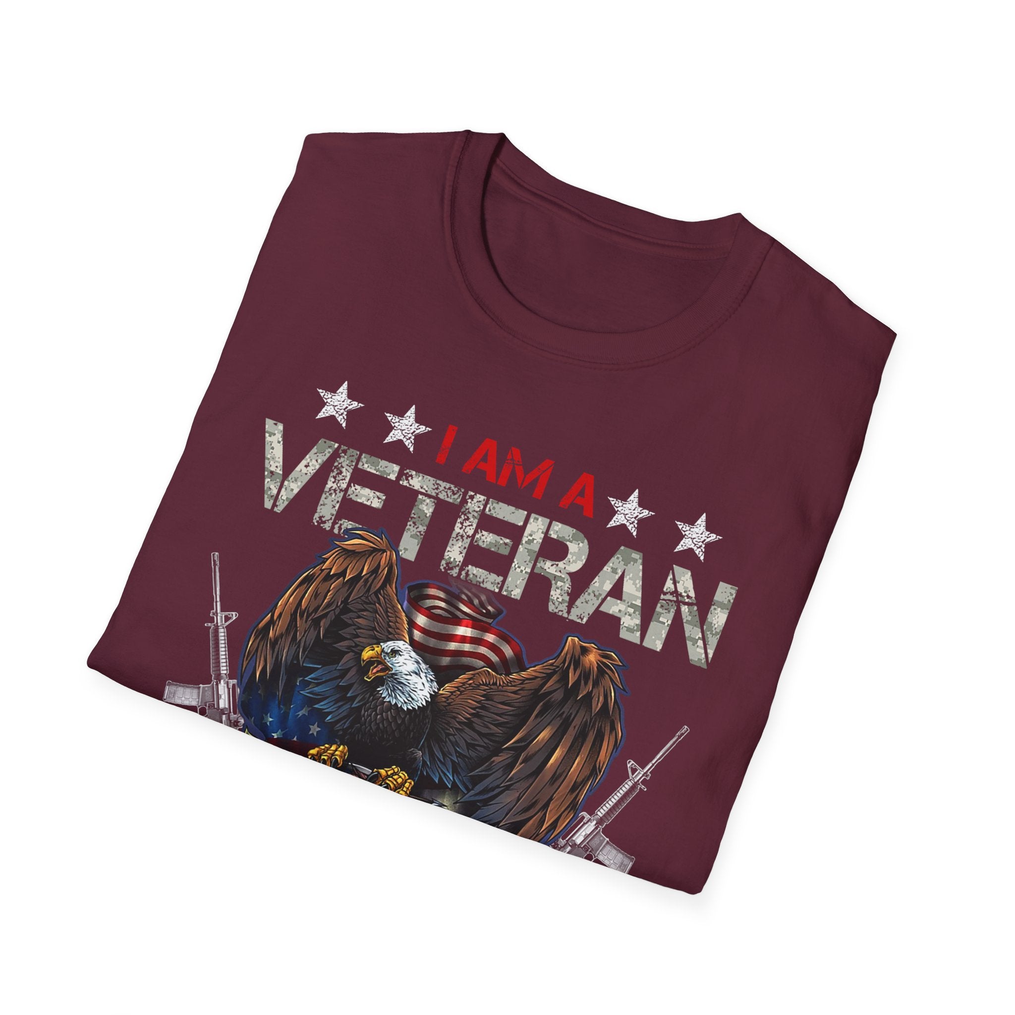 I Am Veteran My Oath Never Expires T-Shirt | Eagle American Flag Military Pride
