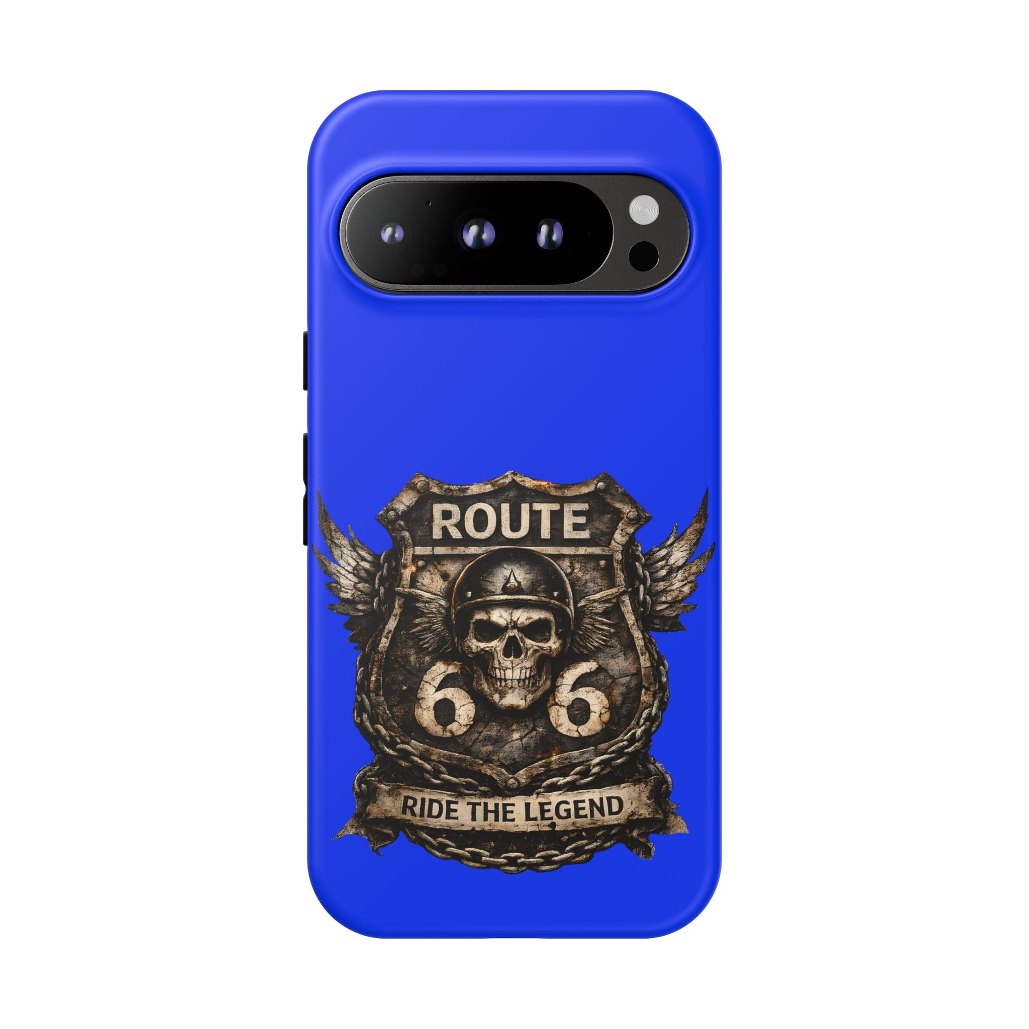 Route 66 Skull Helmet phone case | Motorcycle emblem, Ride the Legend