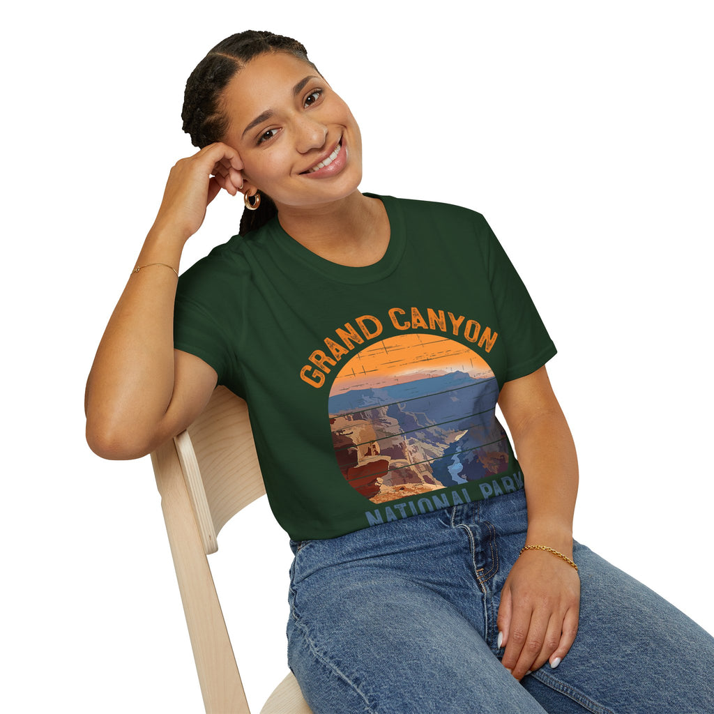 Grand Canyon National Park T-Shirt | Vintage Sunset Landscape
