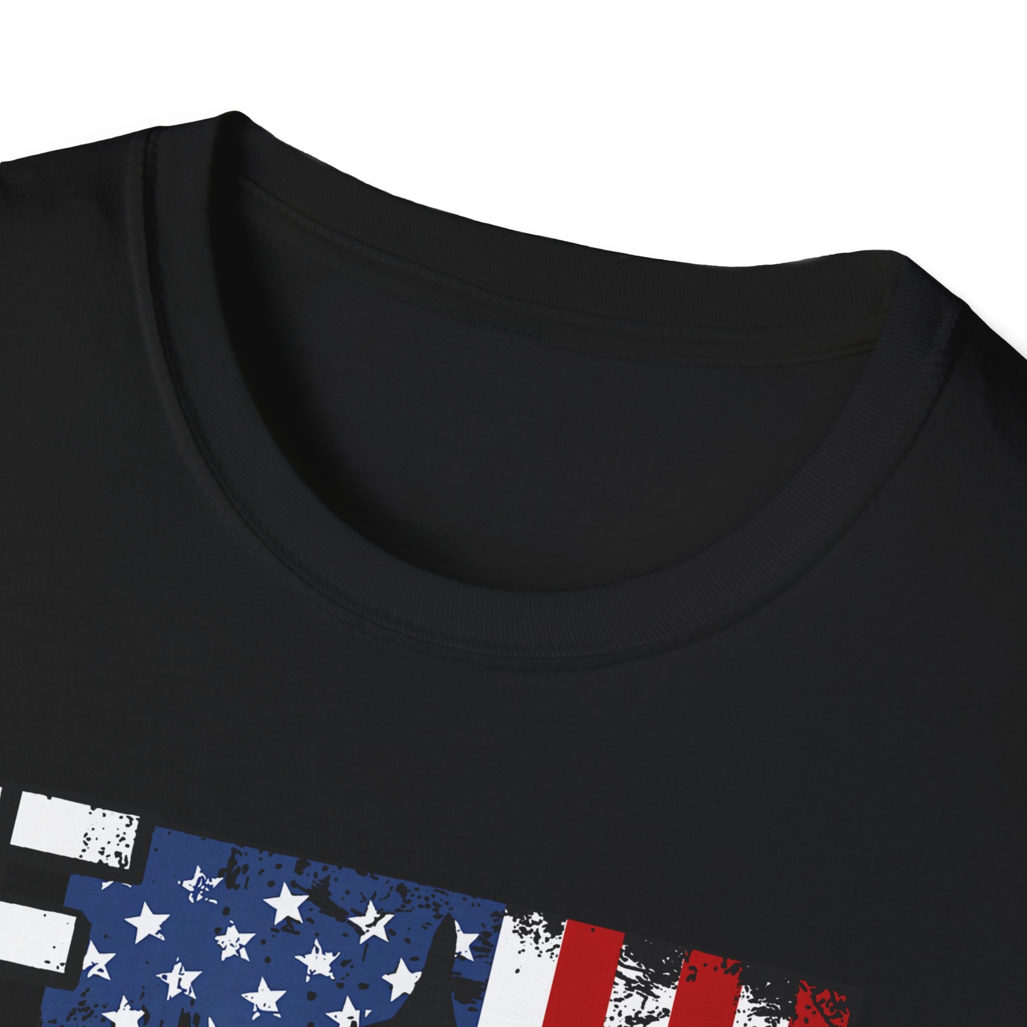 FAFO Patriotic Political Portrait T-Shirt | Flag Background, Bold Lettering