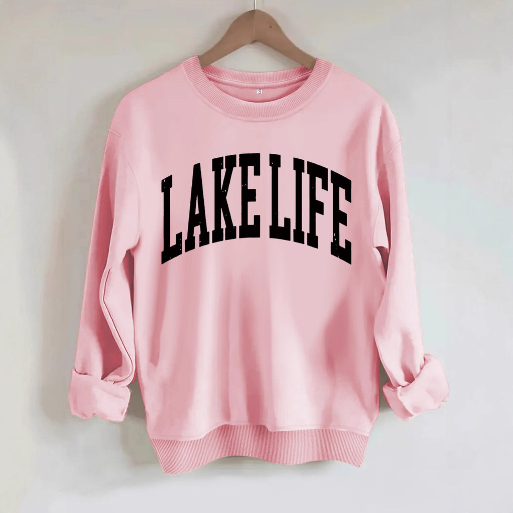 Lake Life Printed Long Sleeve Hoodie
