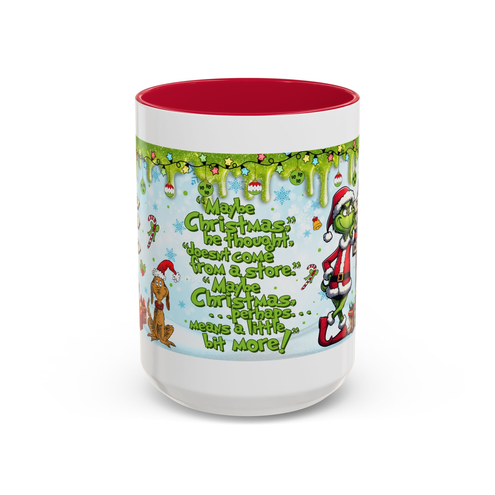 Grinch Christmas Mug | Colorful 11oz 15oz Ceramic Coffee Cup