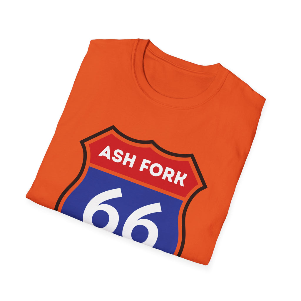 Ash Fork 66 Shield T-Shirt | Route 66 Arizona Road Sign Tee