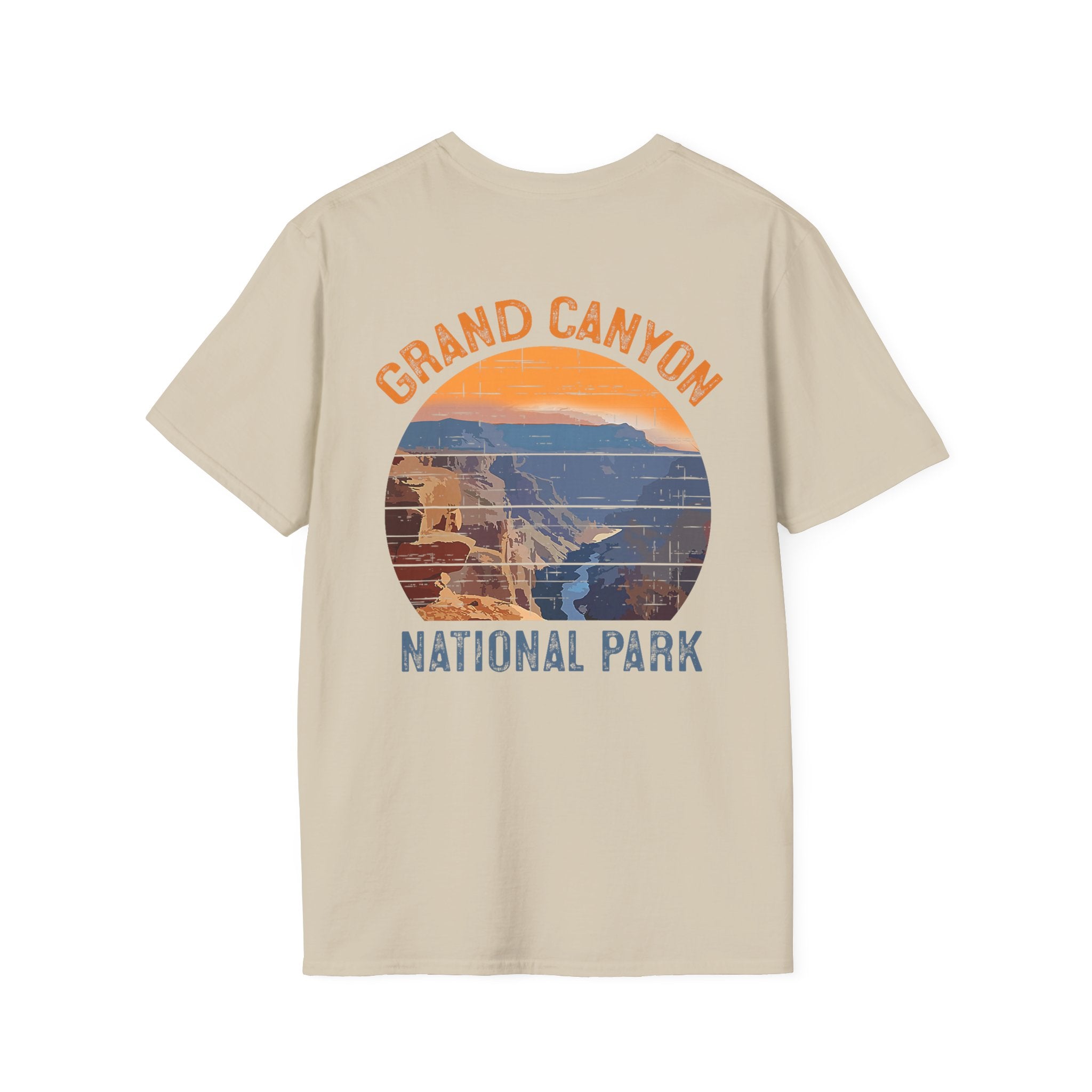 Grand Canyon Retro Sunset T-Shirt | Printed Front and Back National Park Landscape
