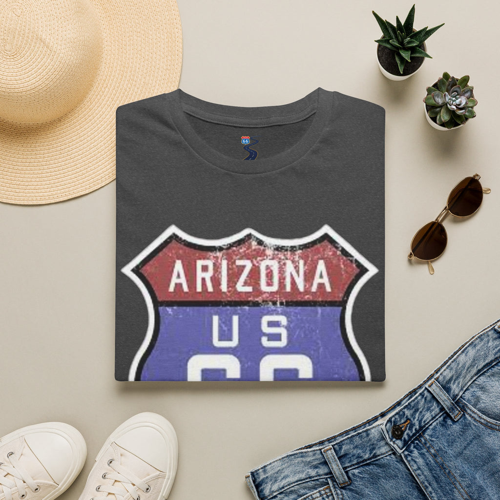 Arizona US 66 Shield T-Shirt | Route 66 Vintage Sign Tee