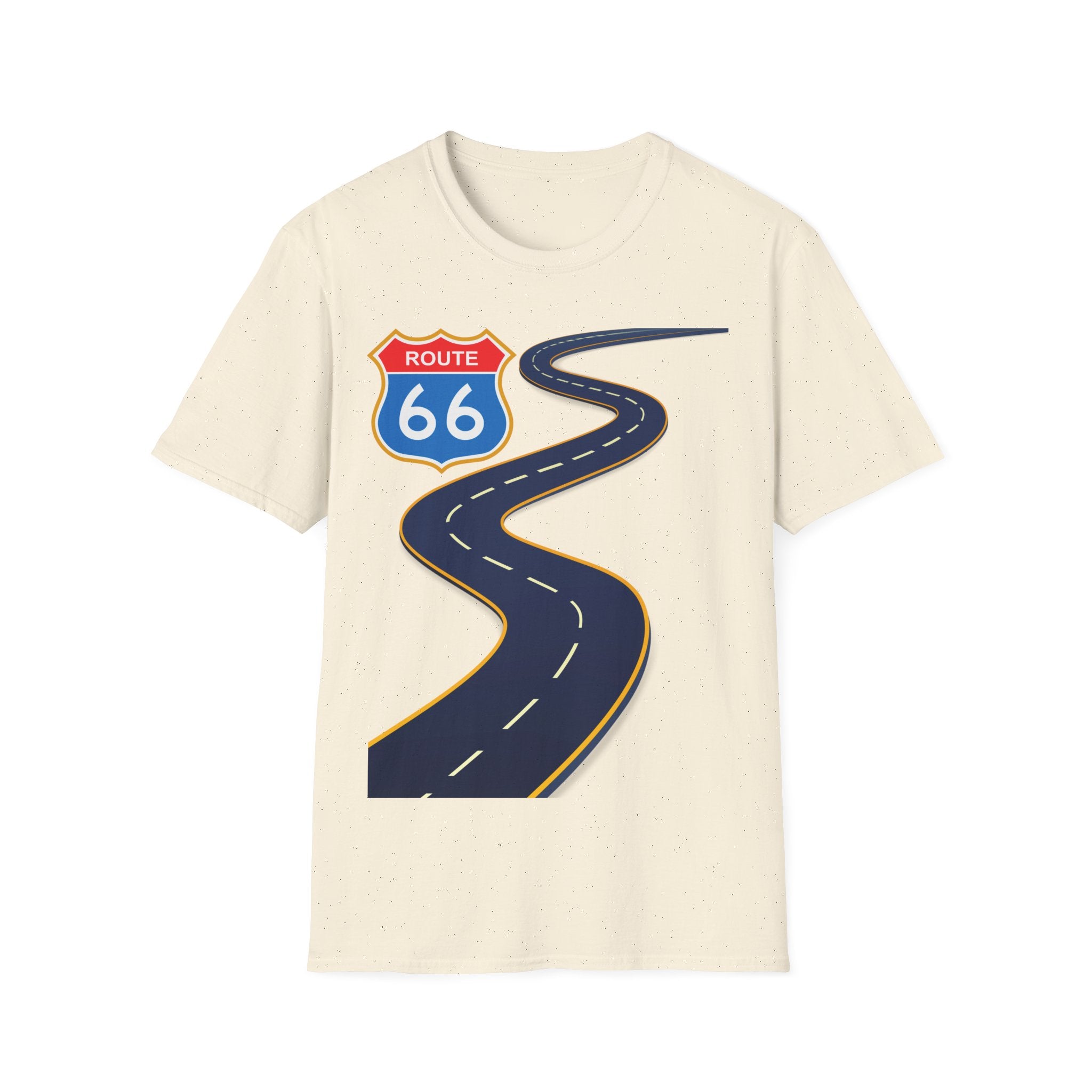 Route 66 Mens and Womans Softstyle T-Shirt, Retro Road Trip Tee, Vintage Highway Shirt, Travel Adventure Top, Unisex Graphic Tee