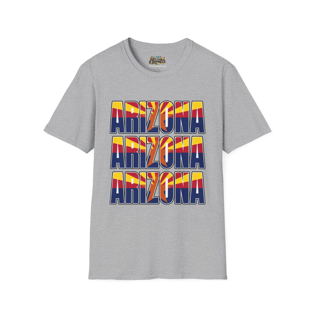 Arizona Retro Logo T‑Shirt — Vintage Sunset State Pride Tee