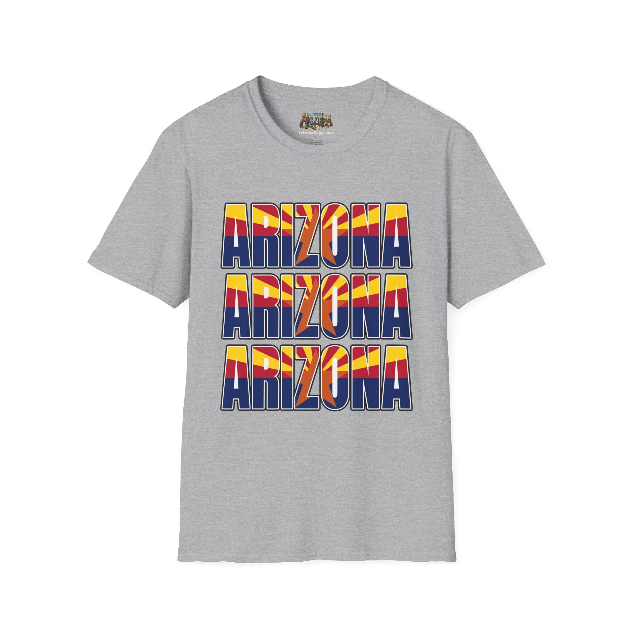 Arizona Retro Logo T‑Shirt — Vintage Sunset State Pride Tee