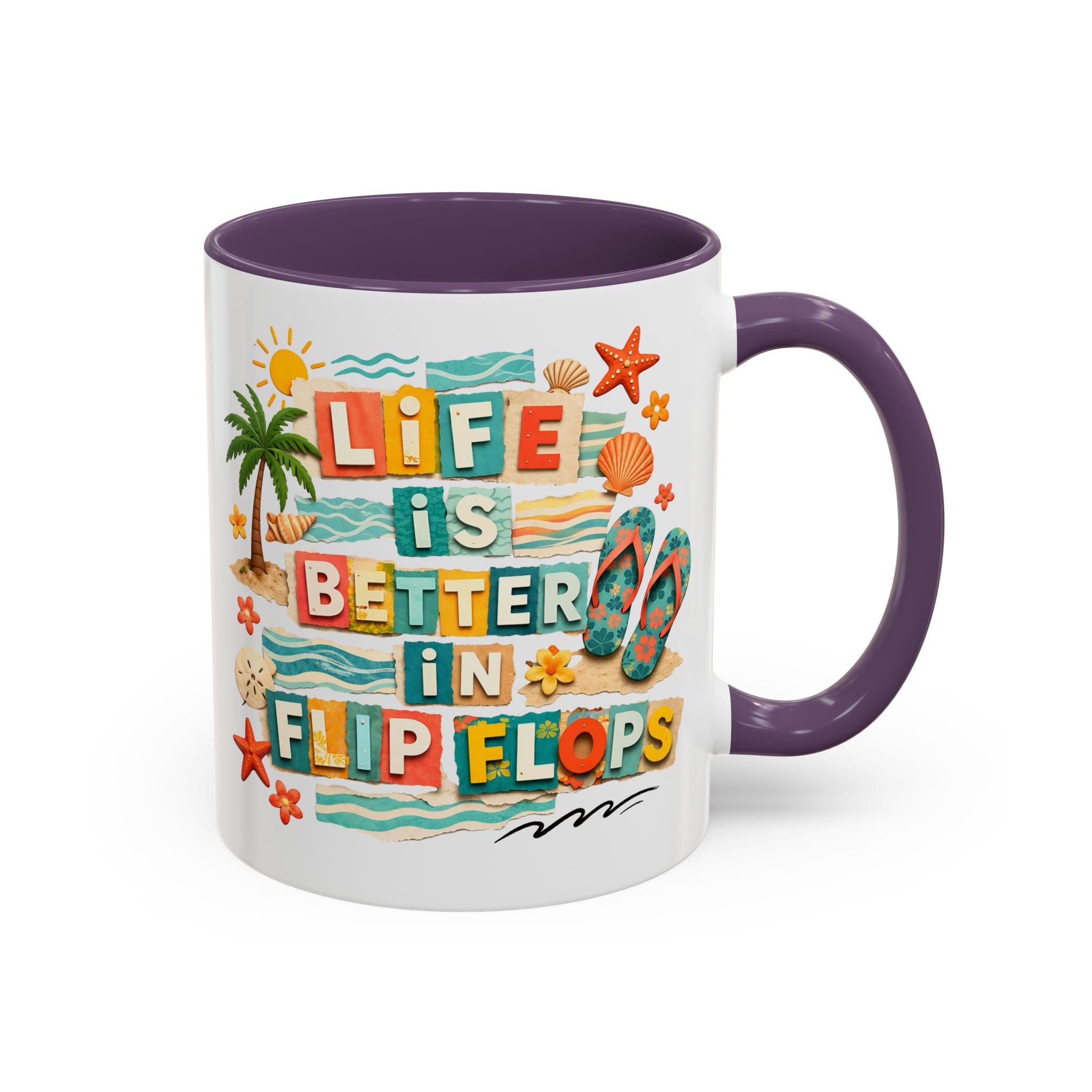 Life Is Better in Flip Flops Mug | Beach Summer Coffee Cup