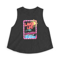 Lake Life boat illustration Crop Top | summer lake vibes, colorful retro frame
