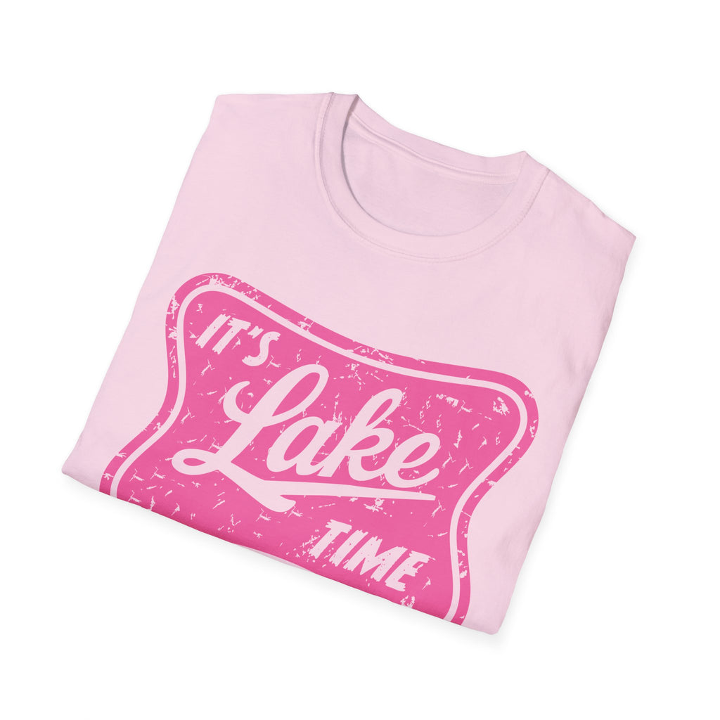 Lake Life Graphic Tee | Its Lake Time T-Shirt, Unisex Softstyle Tee, Womans Girls Teens, Summer Outdoor Tee, Lake Lover Gift