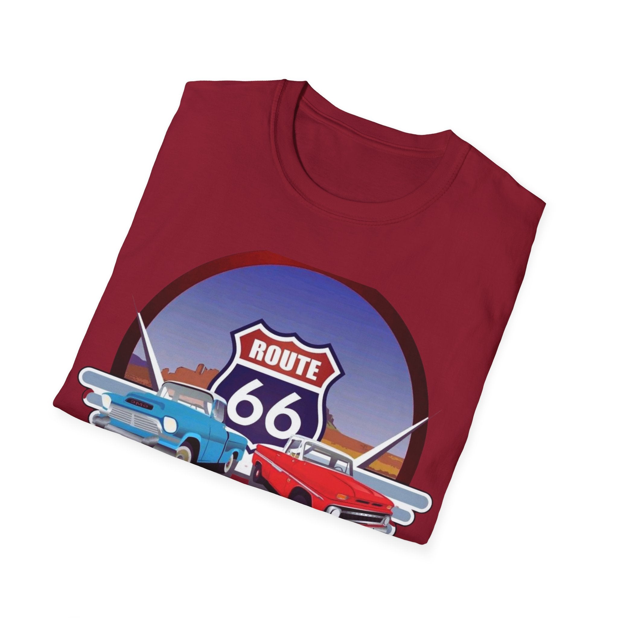 Route 66 Kingman Arizona Softstyle T-Shirt, Vintage Tee, Retro Shirt, Unisex Top, Gift for Travelers