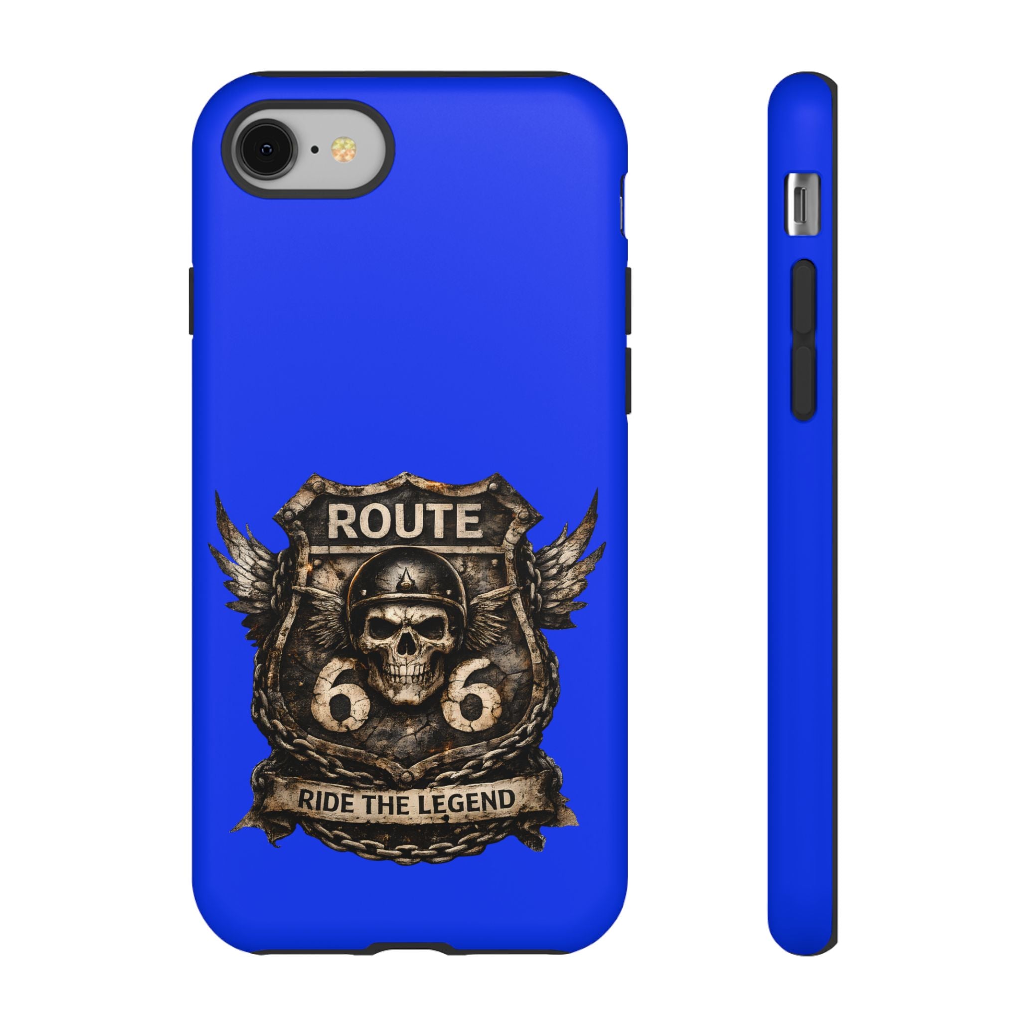 Route 66 Skull Helmet phone case | Motorcycle emblem, Ride the Legend