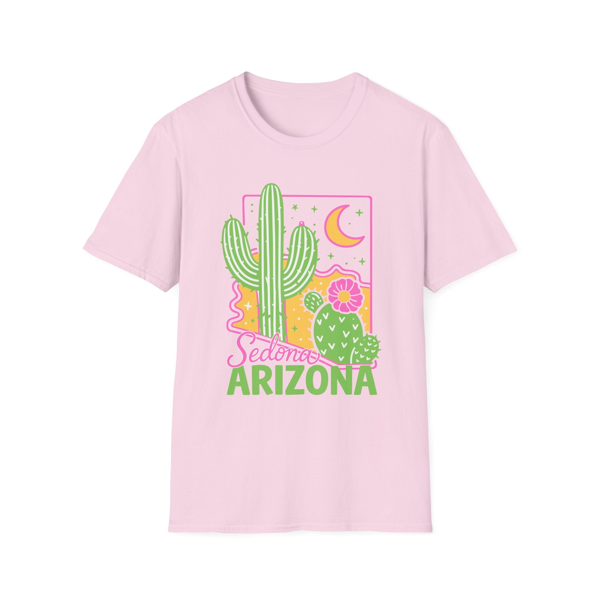 Sedona Arizona Cactus Graphic T-Shirt | Desert Floral Tee