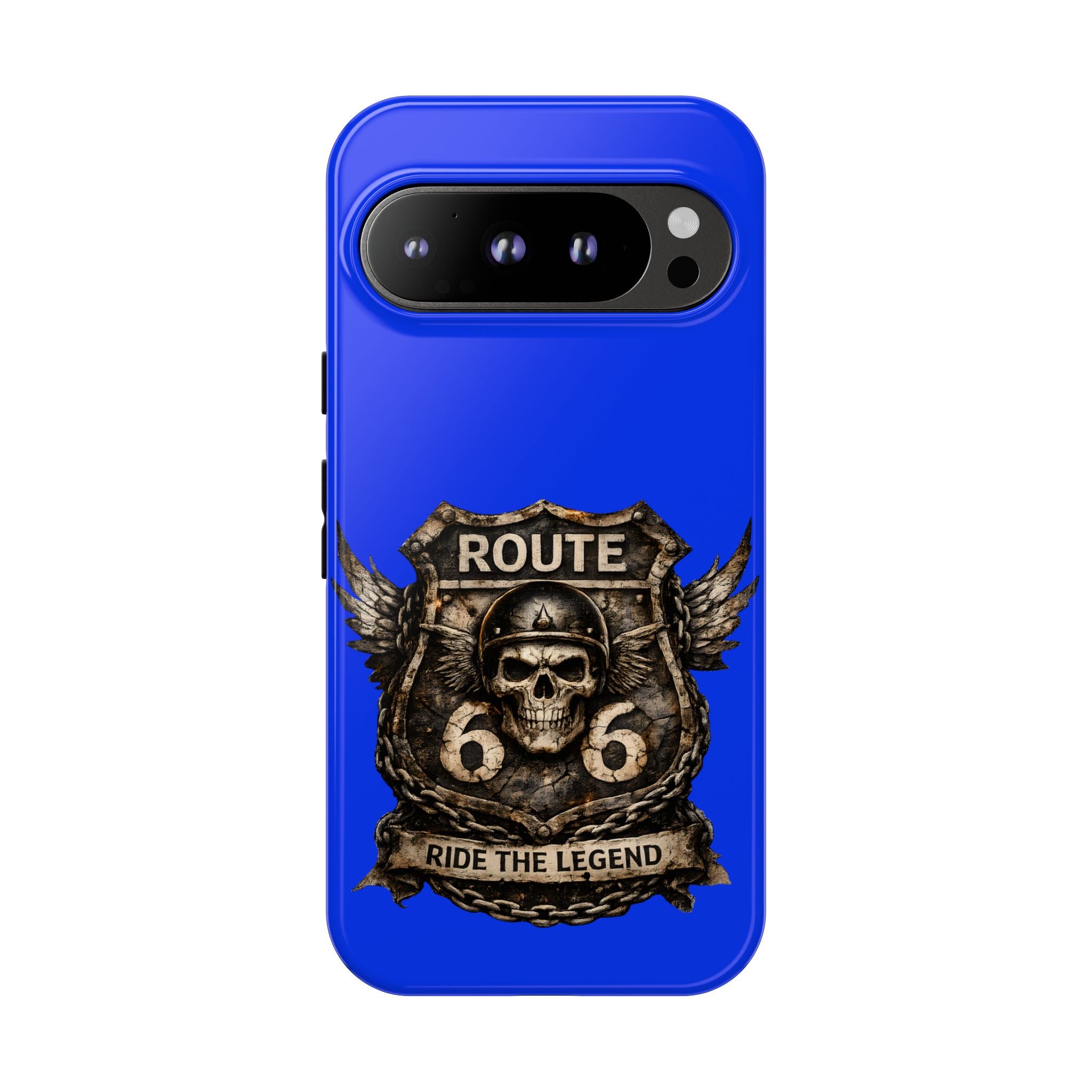 Route 66 Skull Helmet phone case | Motorcycle emblem, Ride the Legend