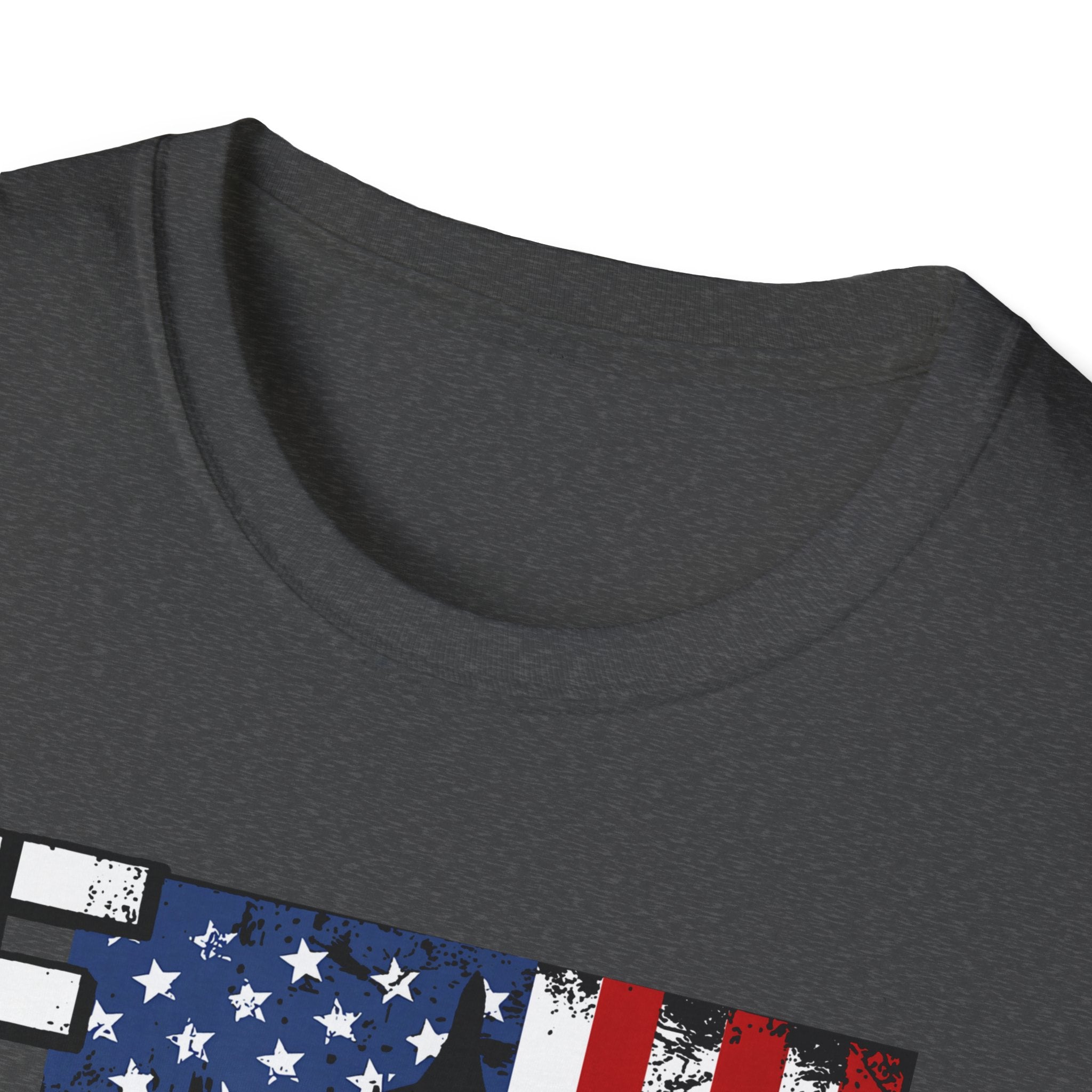 FAFO Patriotic Political Portrait T-Shirt | Flag Background, Bold Lettering