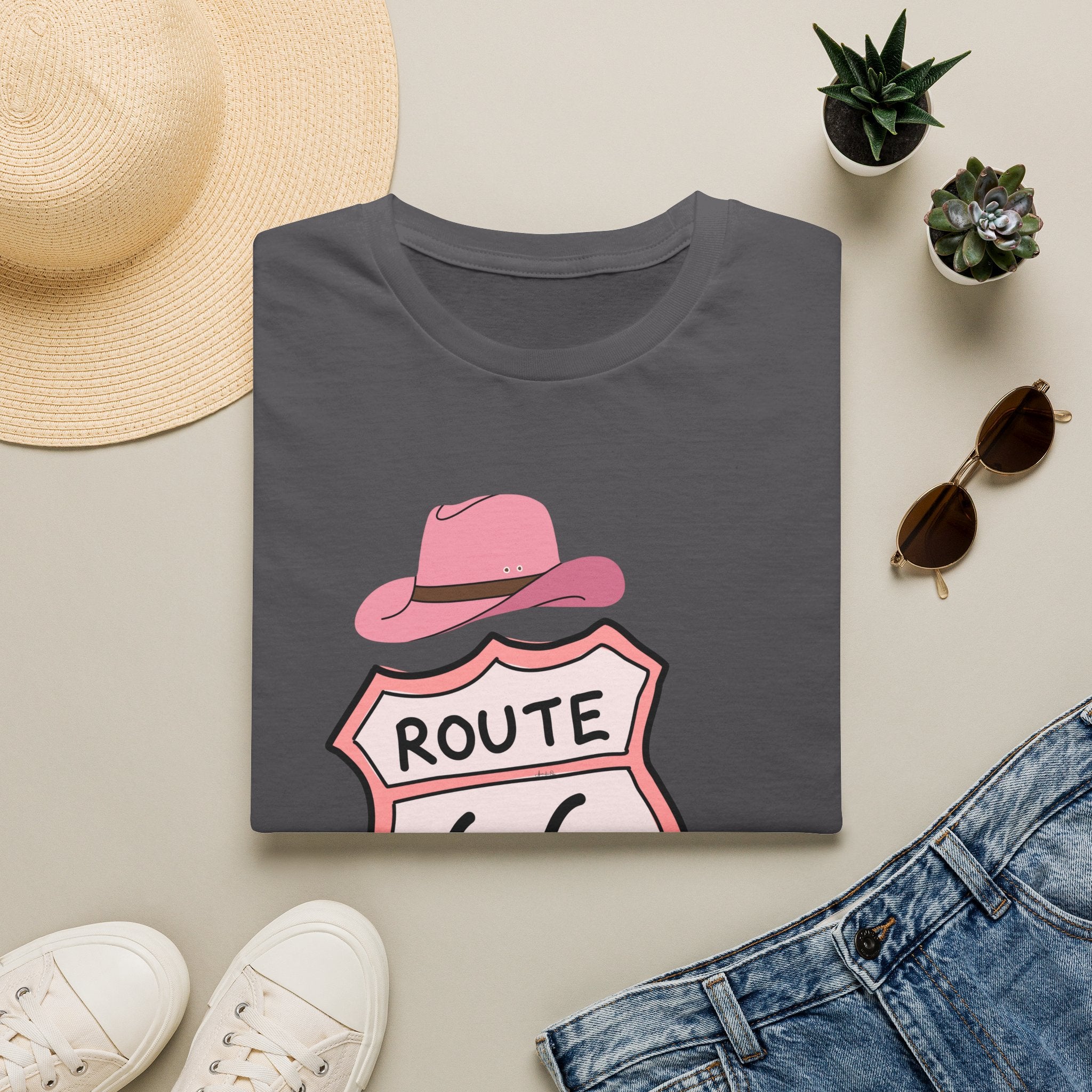 Route 66 Softstyle T-Shirt, Get Your Kick's On, Men Women, Unisex Tee Gift, Travel Highway Shirt