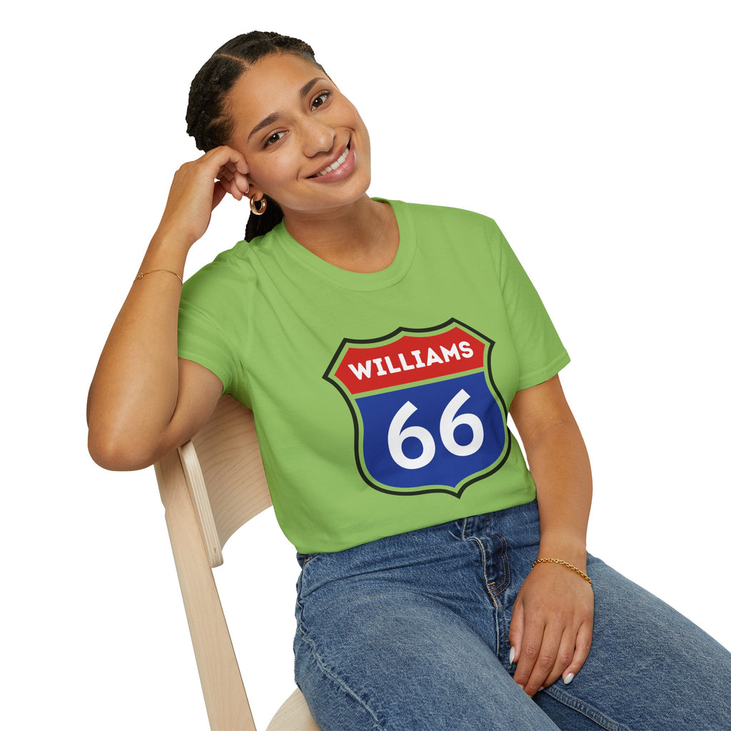 Williams 66 Shield T-Shirt | Route 66 Road Sign Shirt