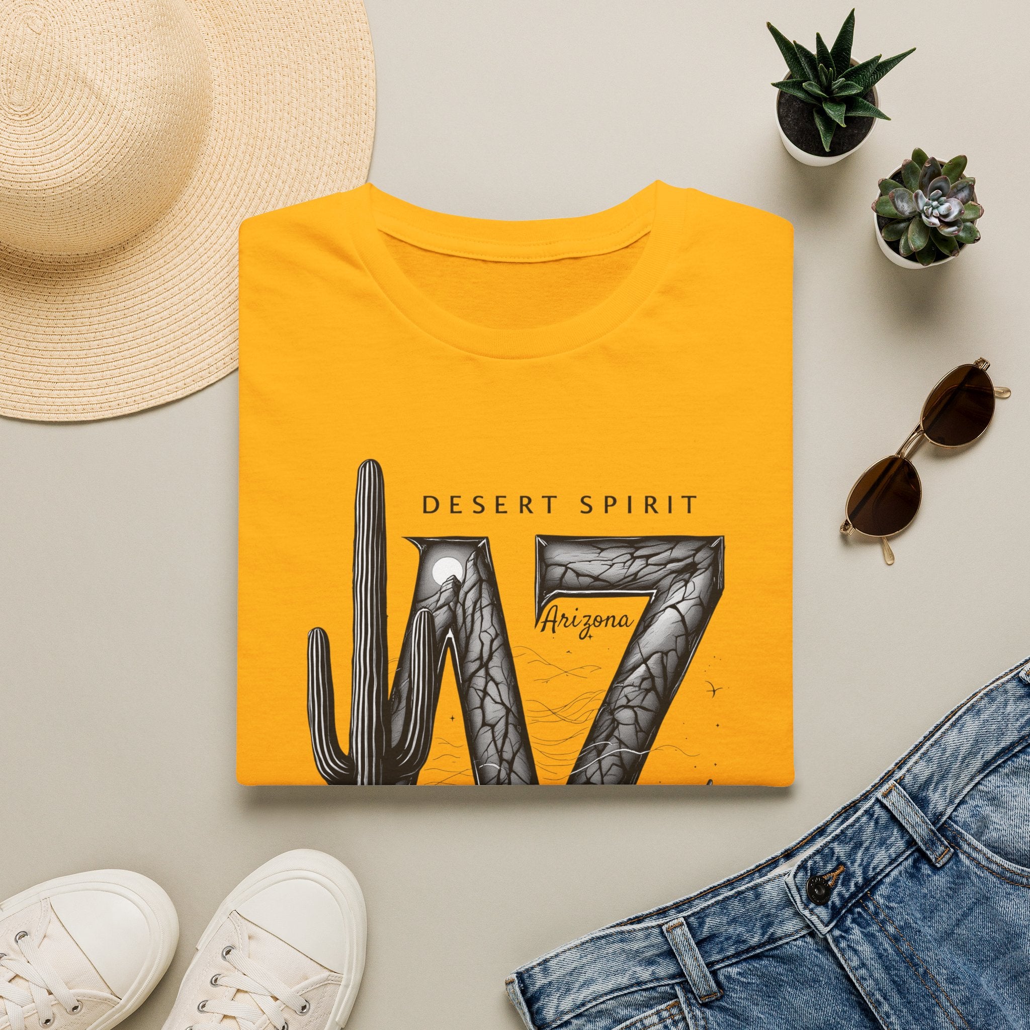 Arizona Desert Spirit T-Shirt | AZ Cactus Southwest Illustration