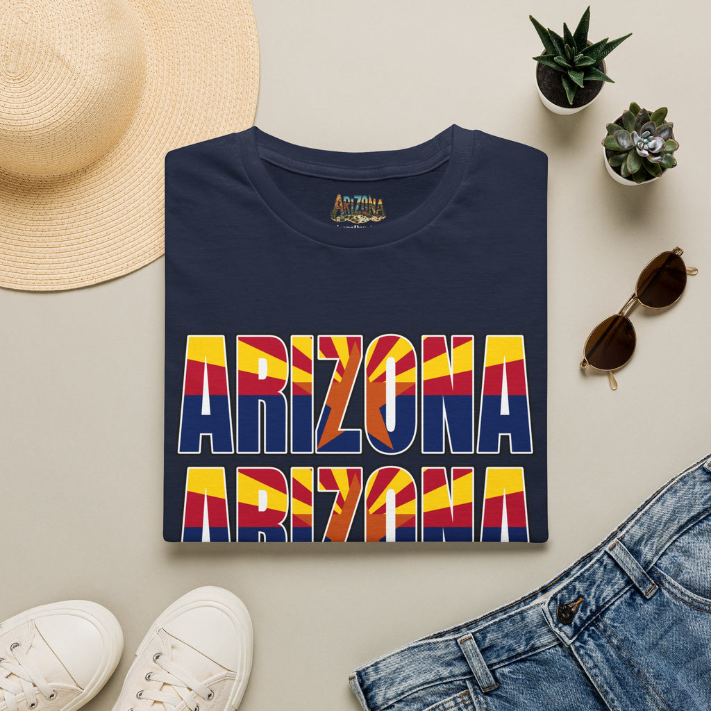 Arizona Retro Logo T‑Shirt — Vintage Sunset State Pride Tee