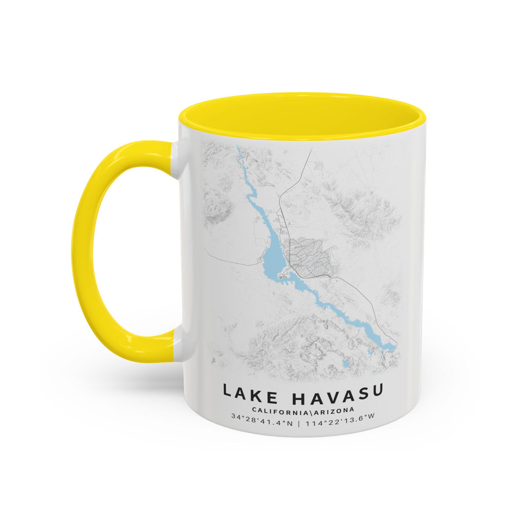 Lake Havasu map Accent Coffee Mug | 11oz 15oz