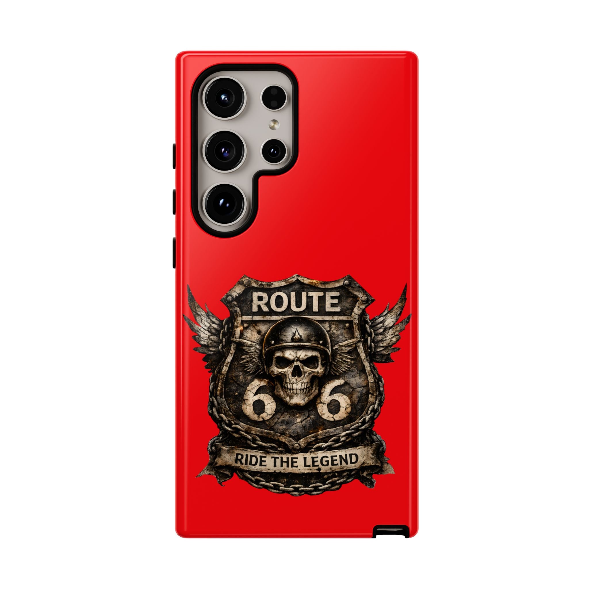 Route 66 Skull Helmet phone case | Motorcycle emblem, Ride the Legend