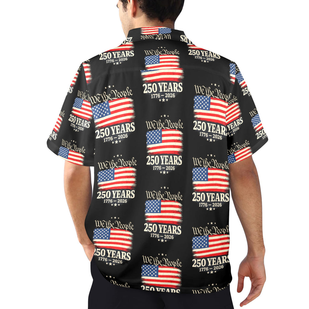 Men's All Over Print Hawaiian Shirt Made In USA Ships to USA Only