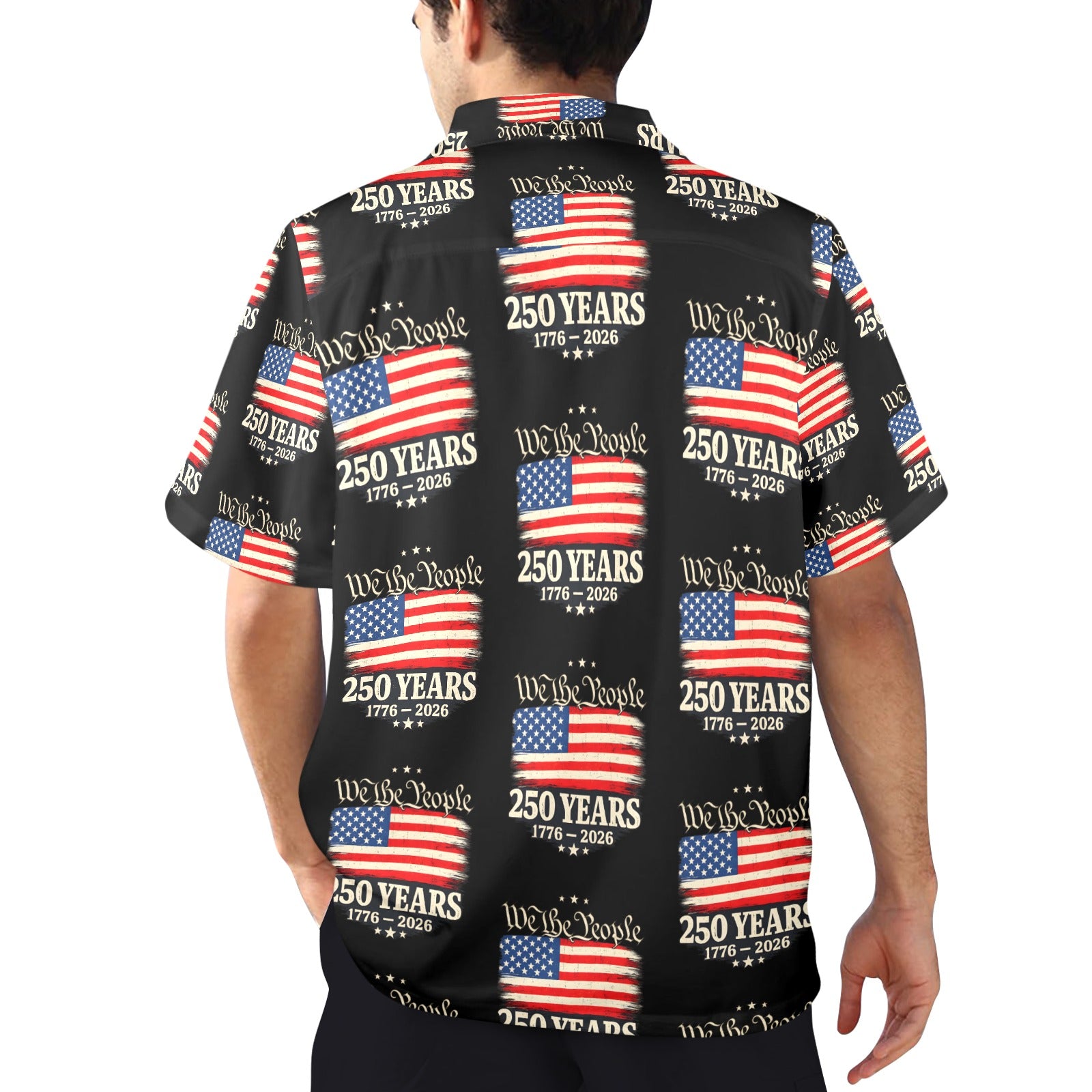 Men's All Over Print Hawaiian Shirt Made In USA Ships to USA Only