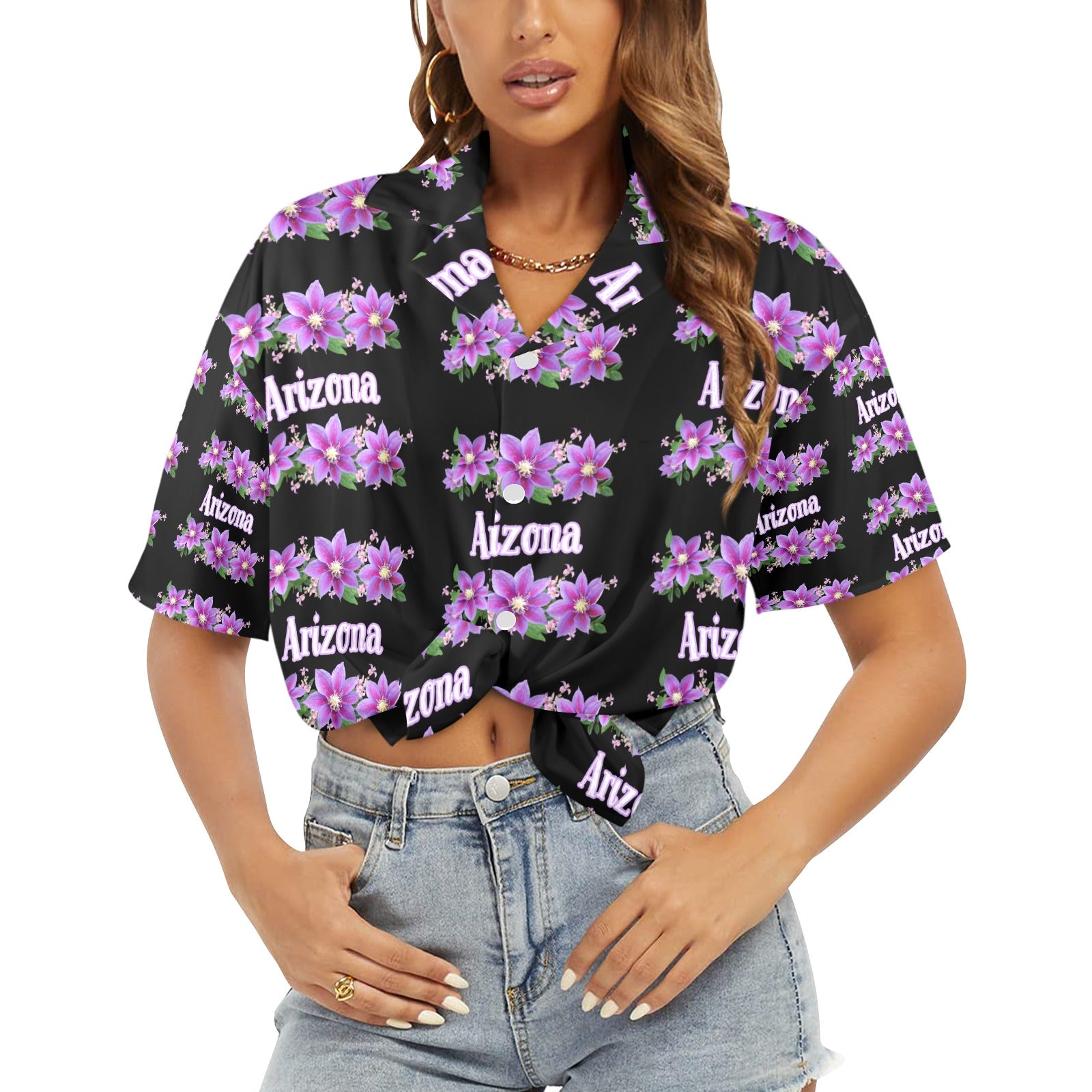 Women's All Over Print Arizona Shirt Made in USA