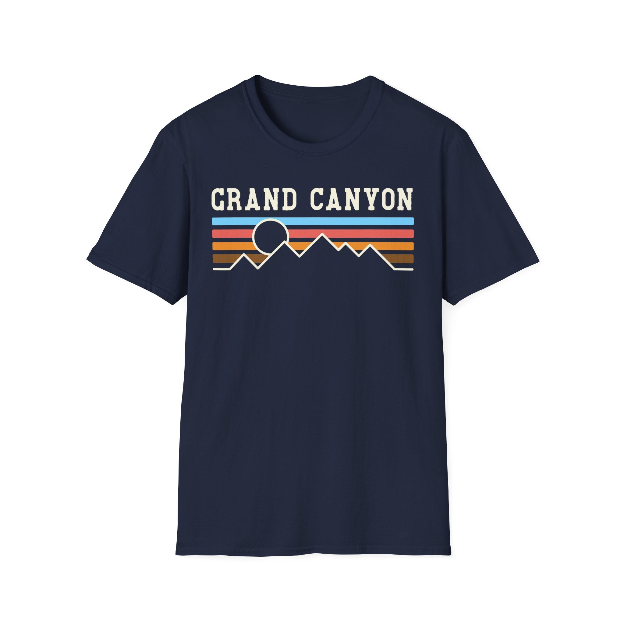 Grand Canyon Retro Sunset T-Shirt | Printed Front and Back National Park Landscape