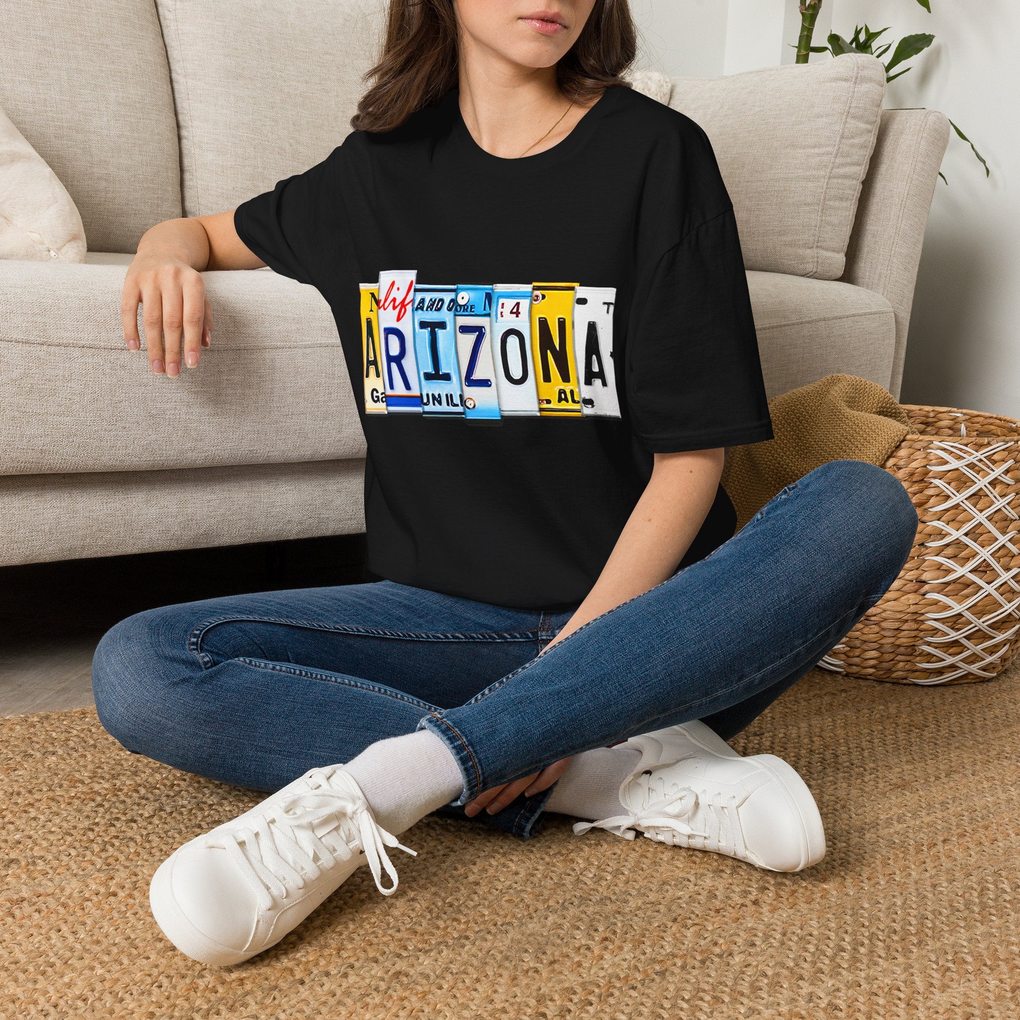 Arizona License Plate Collage T-Shirt | State Graphic Tee