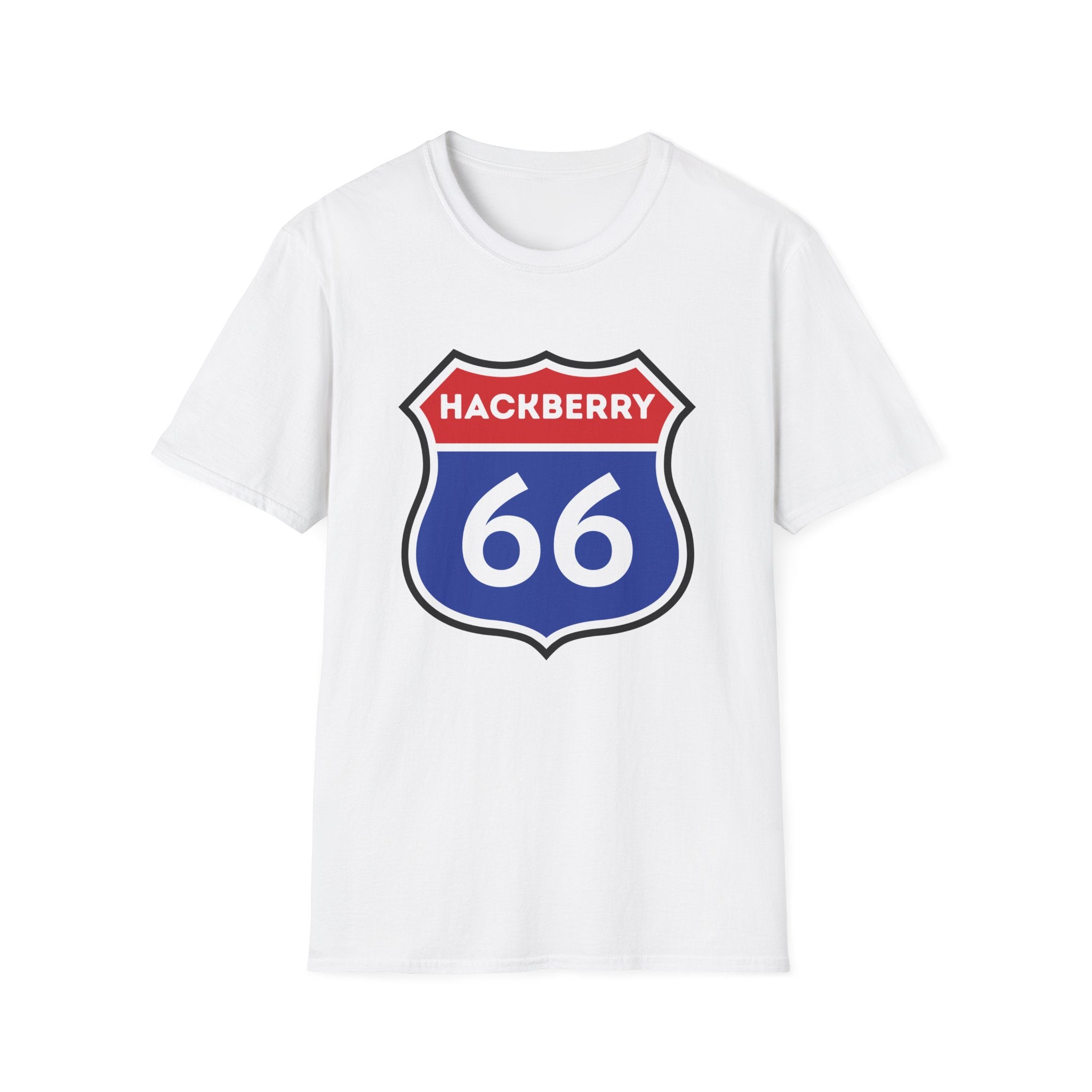 Hackberry 66 Shield T-Shirt | Route 66 Road Sign Tee