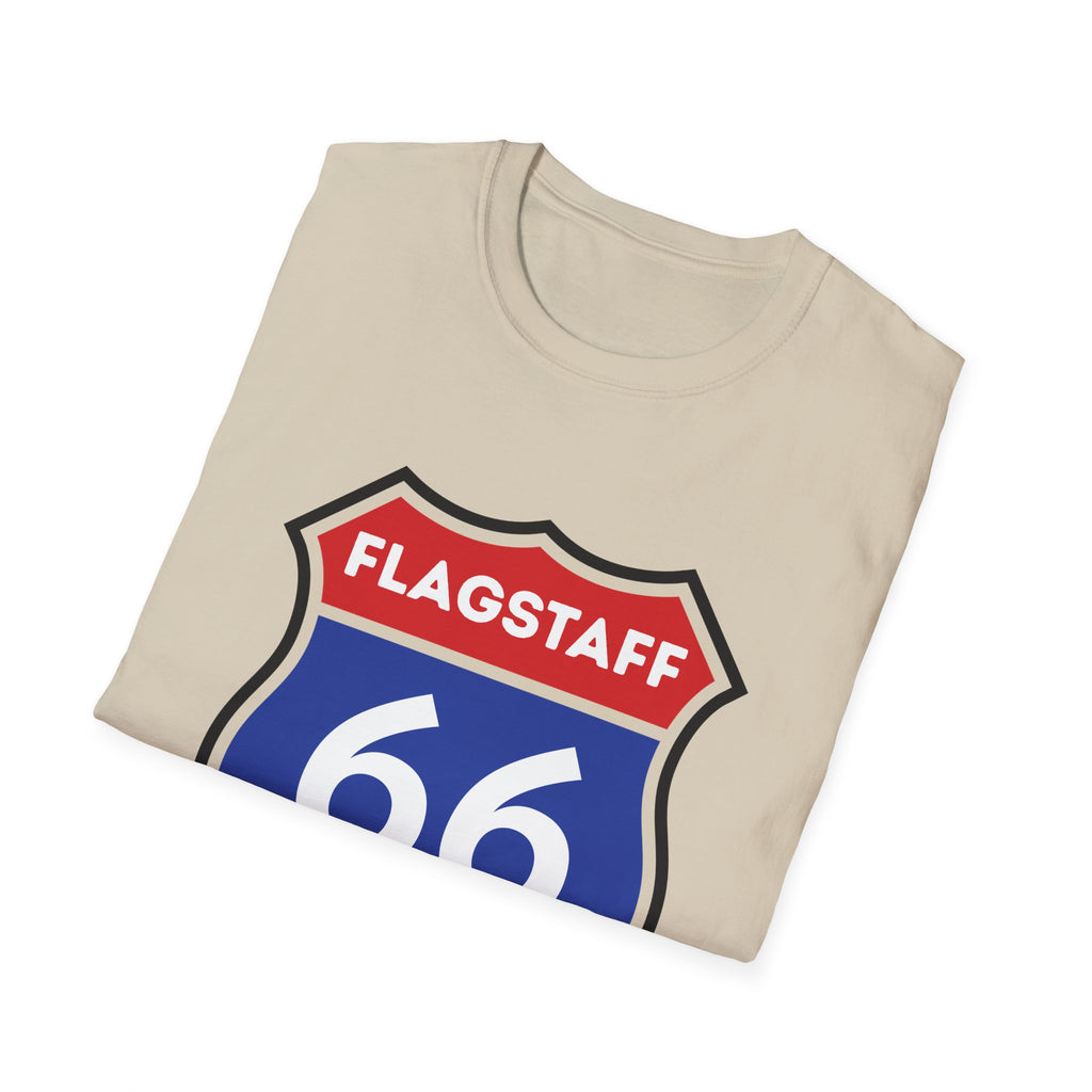 Flagstaff Route 66 Shield T-Shirt | Vintage Highway Sign Tee