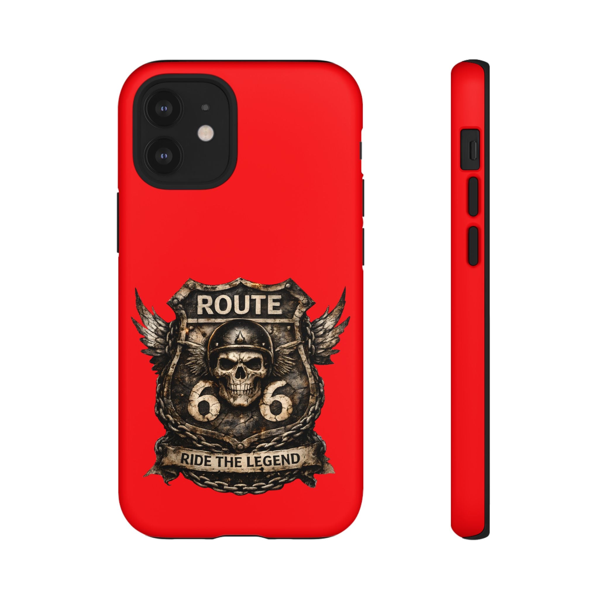 Route 66 Skull Helmet phone case | Motorcycle emblem, Ride the Legend