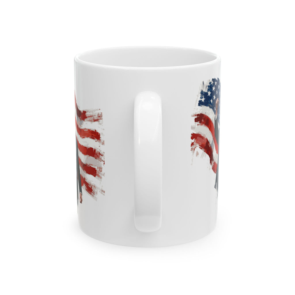 Charlie Kirk Patriotic Ceramic Mug, Coffee Lover Gift, 4th of July, American Flag Mug, Unique Gift for Veterans, Tea Mug with Quote
