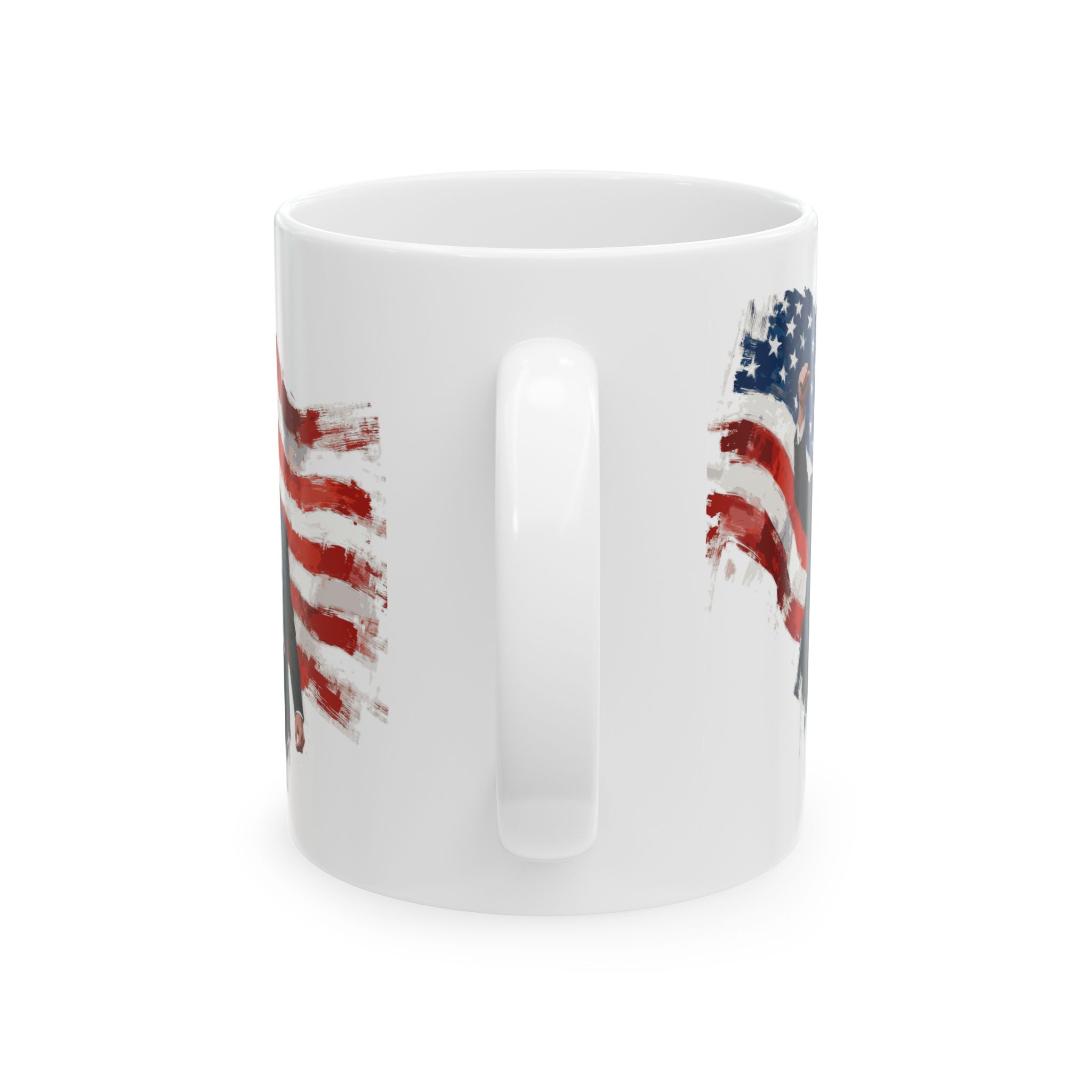 Charlie Kirk Patriotic Ceramic Mug, Coffee Lover Gift, 4th of July, American Flag Mug, Unique Gift for Veterans, Tea Mug with Quote