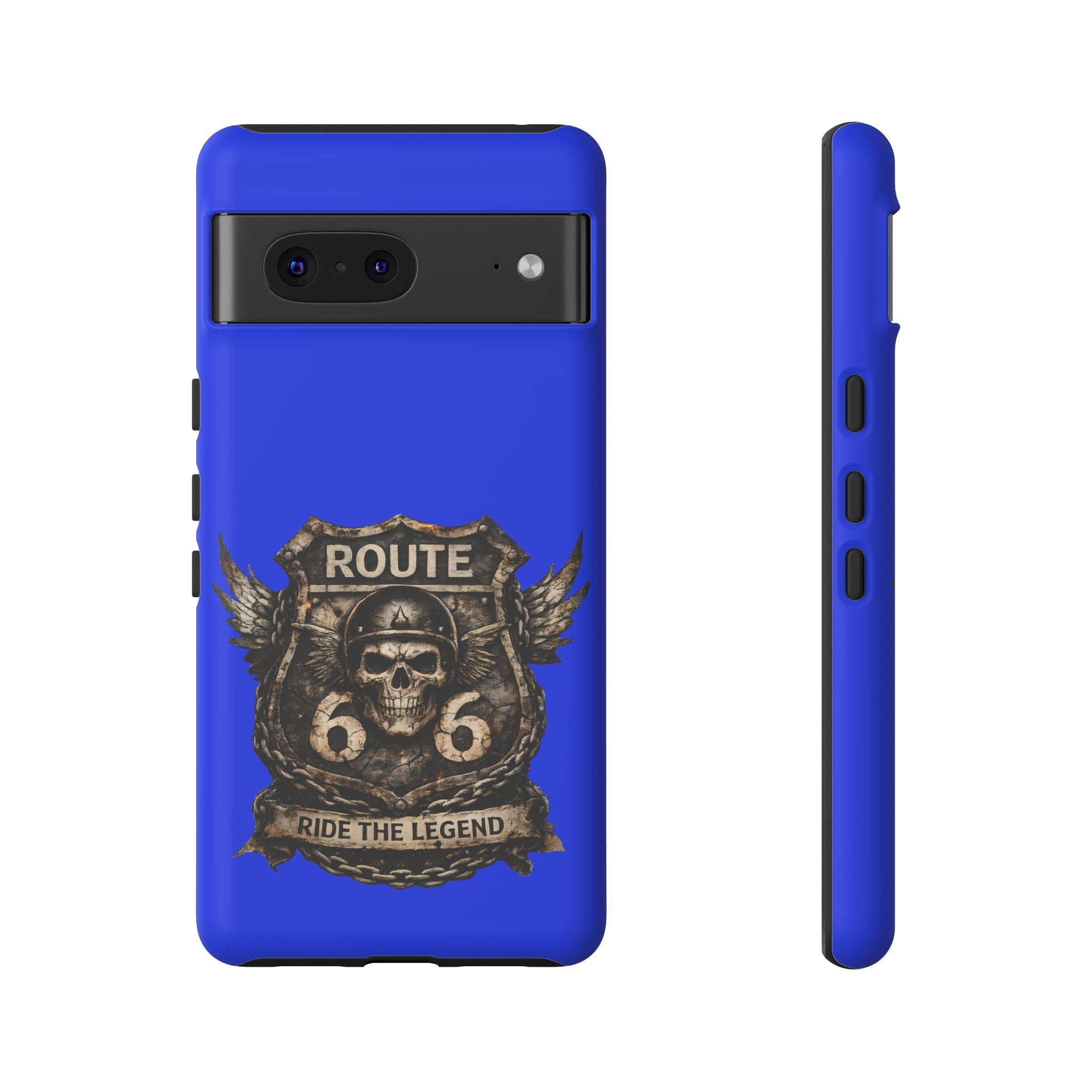 Route 66 Skull Helmet phone case | Motorcycle emblem, Ride the Legend