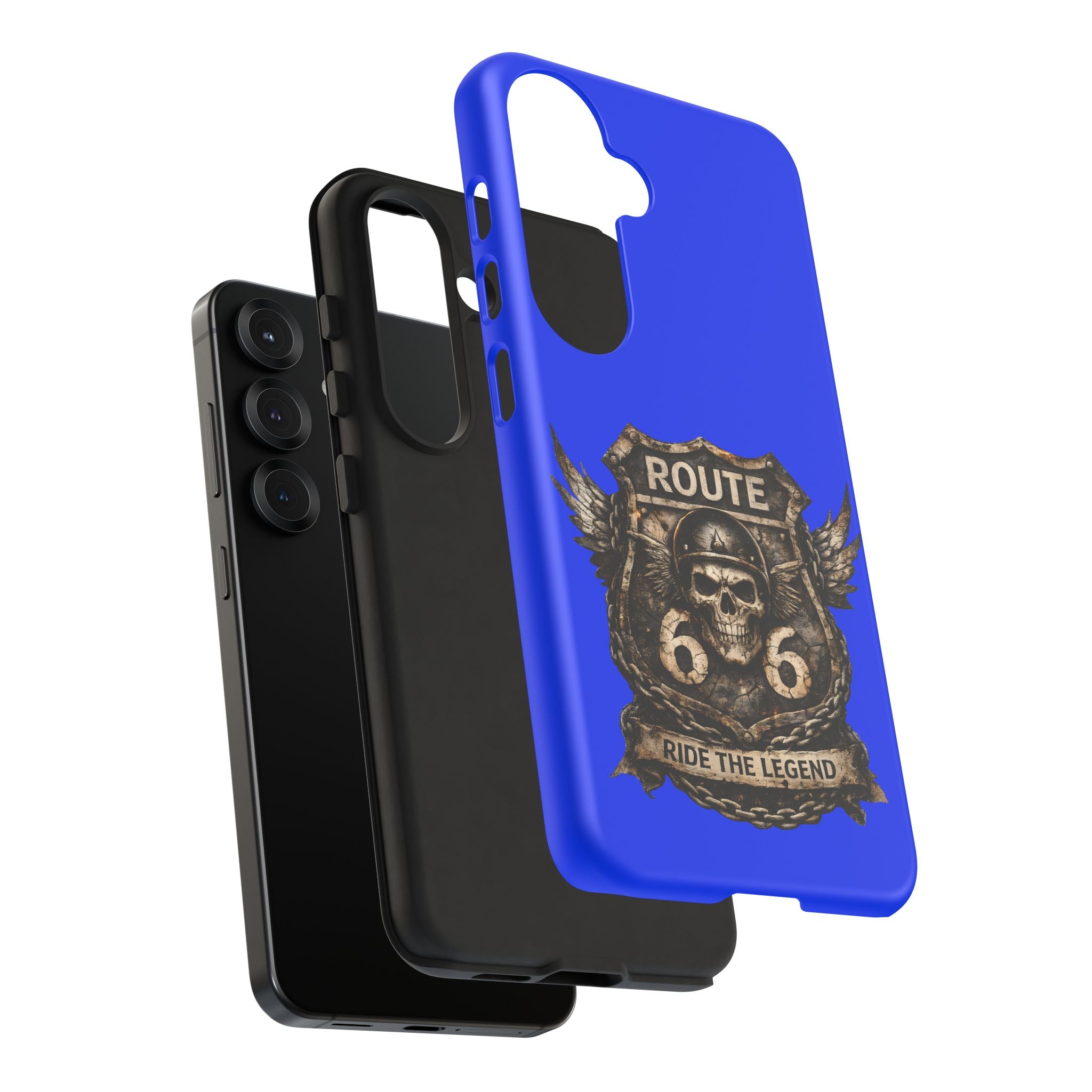 Route 66 Skull Helmet phone case | Motorcycle emblem, Ride the Legend