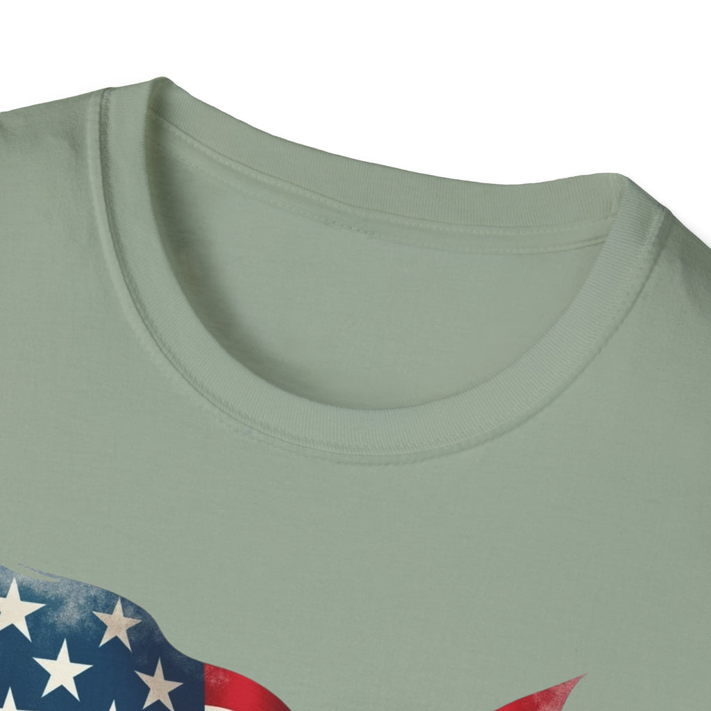 Route 66 Shield with American Flag T-Shirt | Vintage Road Trip Tee