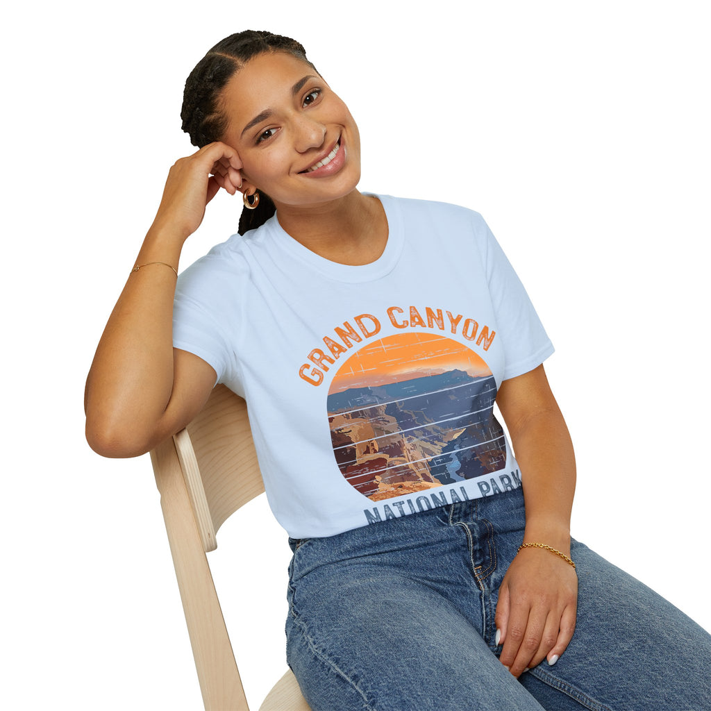 Grand Canyon National Park T-Shirt | Vintage Sunset Landscape