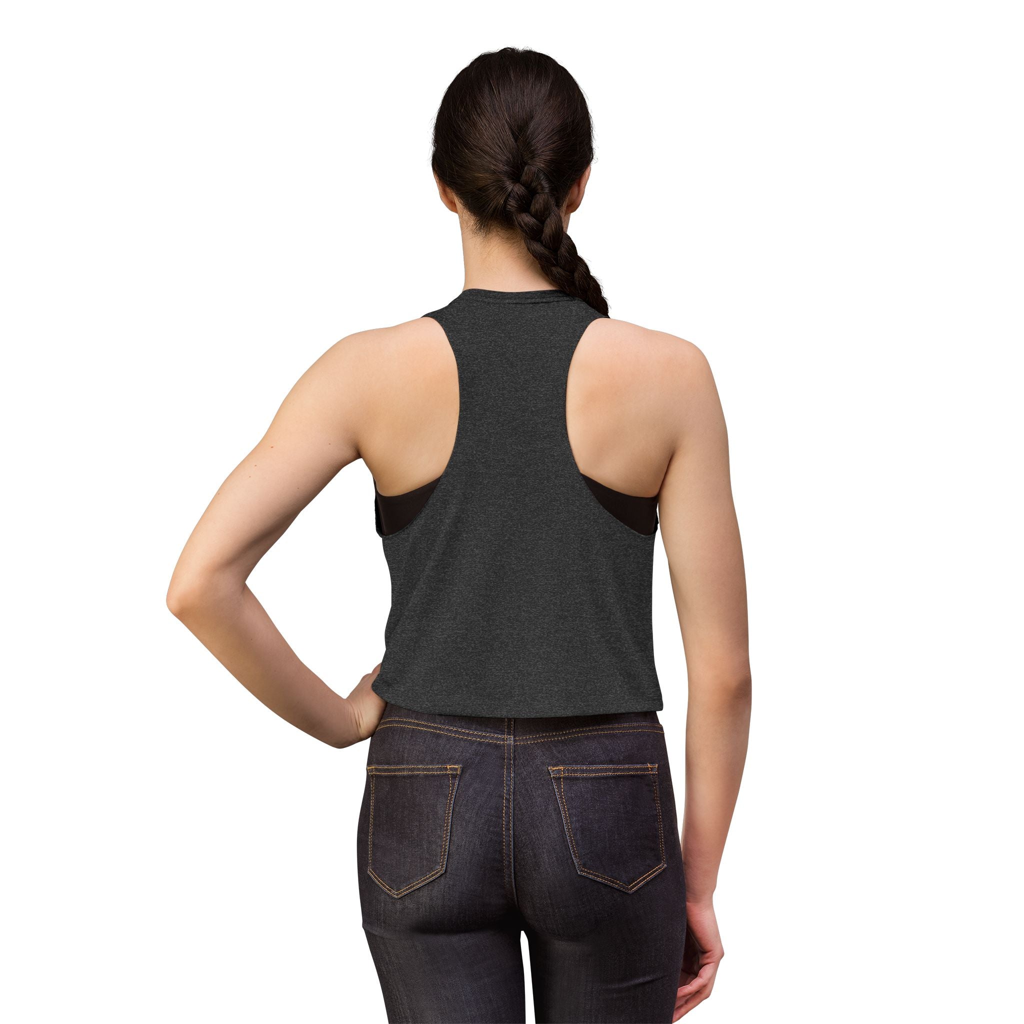 River Life Graphic Women's Crop Top | Kayak Paddle River Scene