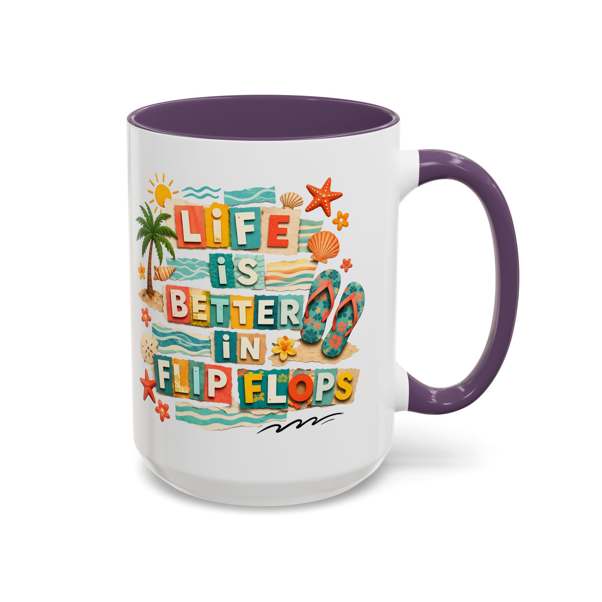 Life Is Better in Flip Flops Mug | Beach Summer Coffee Cup