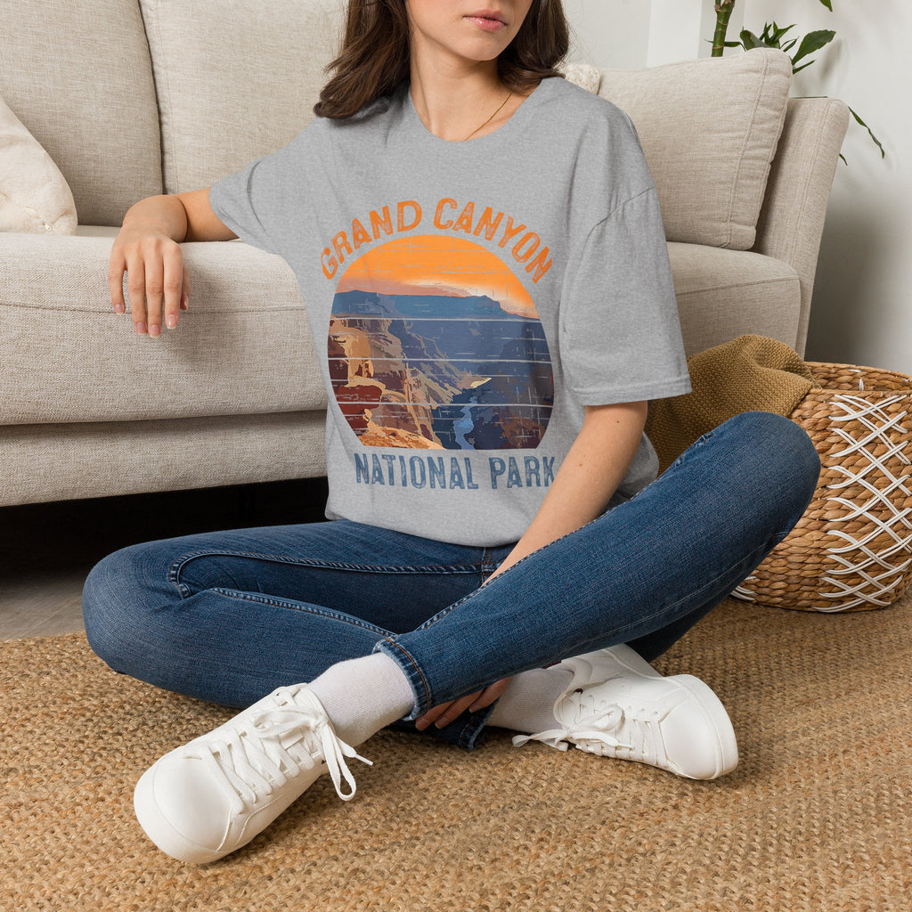 Grand Canyon National Park T-Shirt | Vintage Sunset Landscape