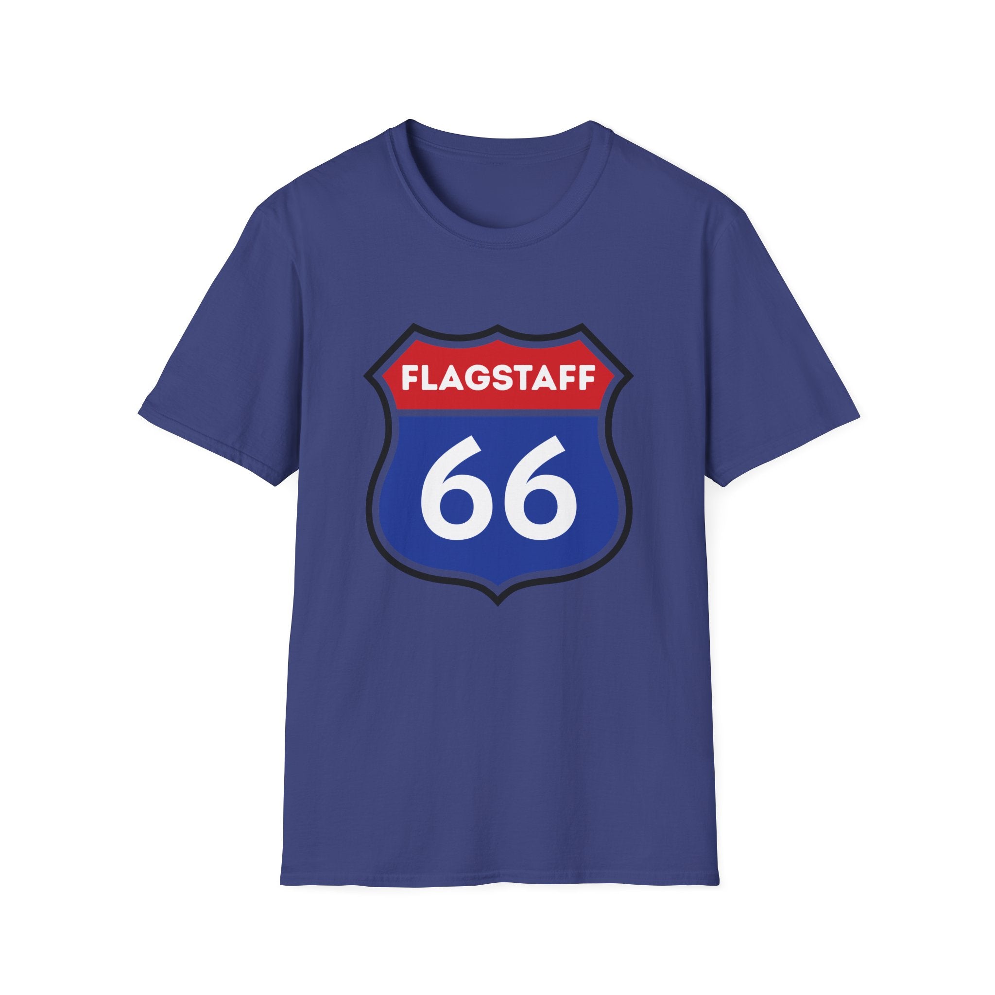 Flagstaff Route 66 Shield T-Shirt | Vintage Highway Sign Tee