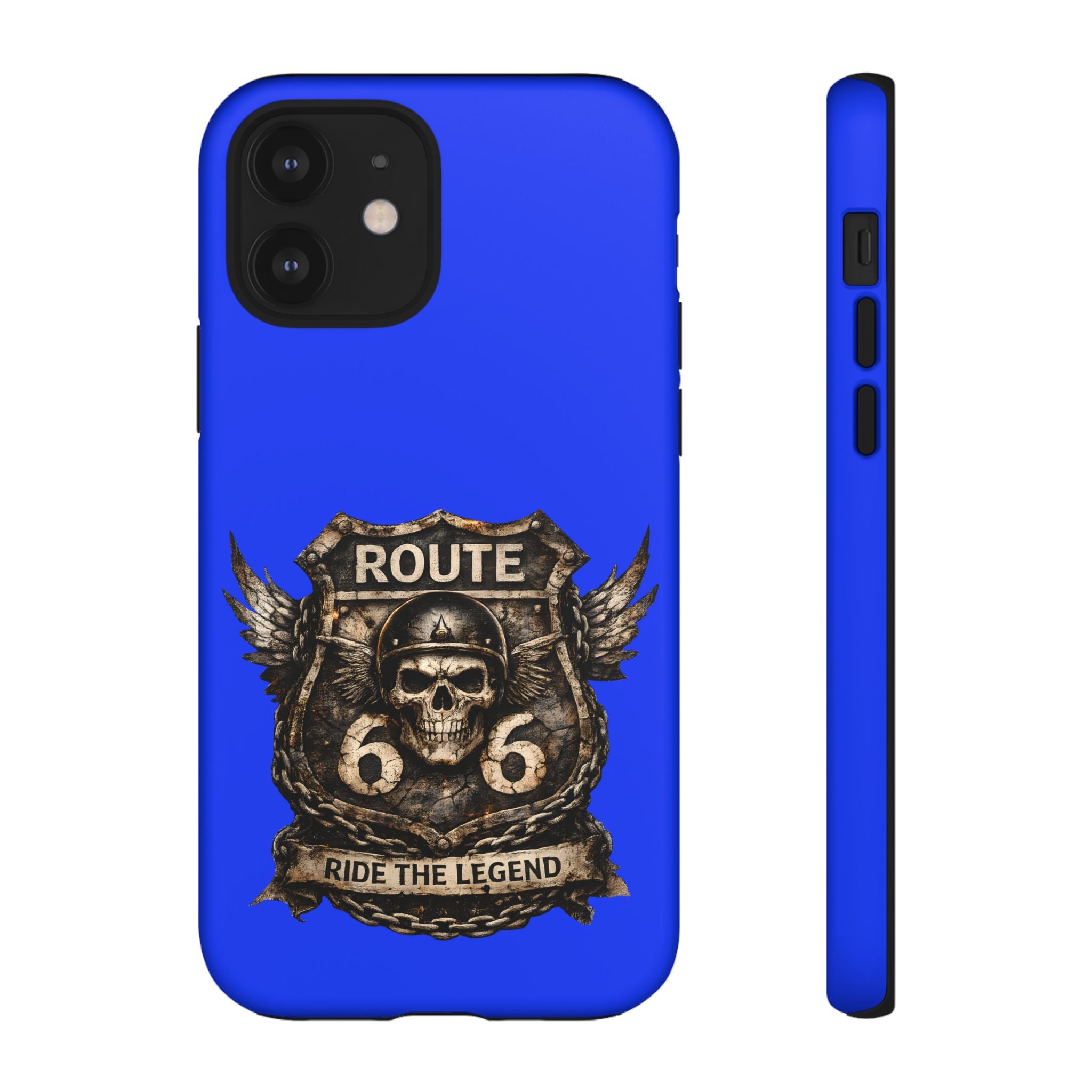 Route 66 Skull Helmet phone case | Motorcycle emblem, Ride the Legend