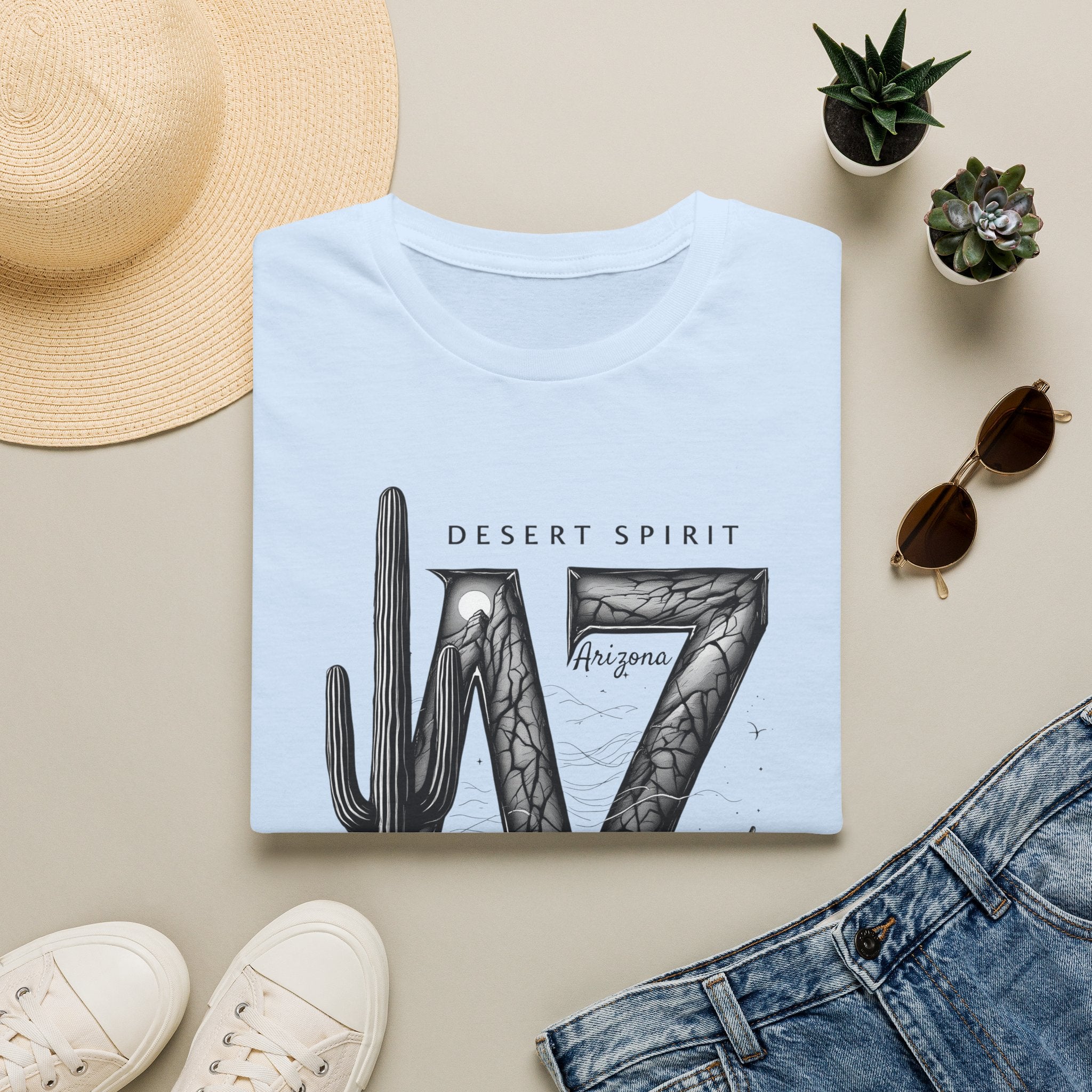 Arizona Desert Spirit T-Shirt | AZ Cactus Southwest Illustration