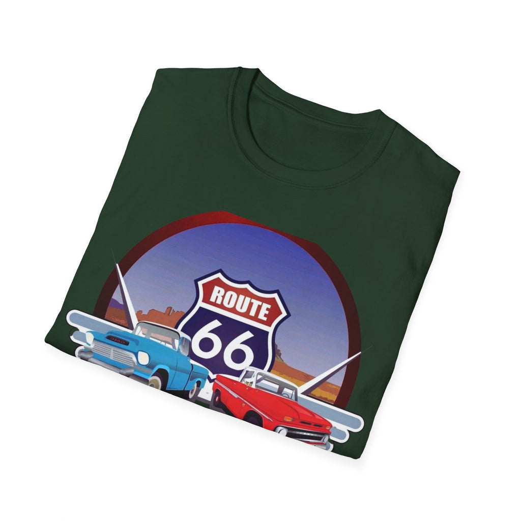 Route 66 Kingman Arizona Softstyle T-Shirt, Vintage Tee, Retro Shirt, Unisex Top, Gift for Travelers