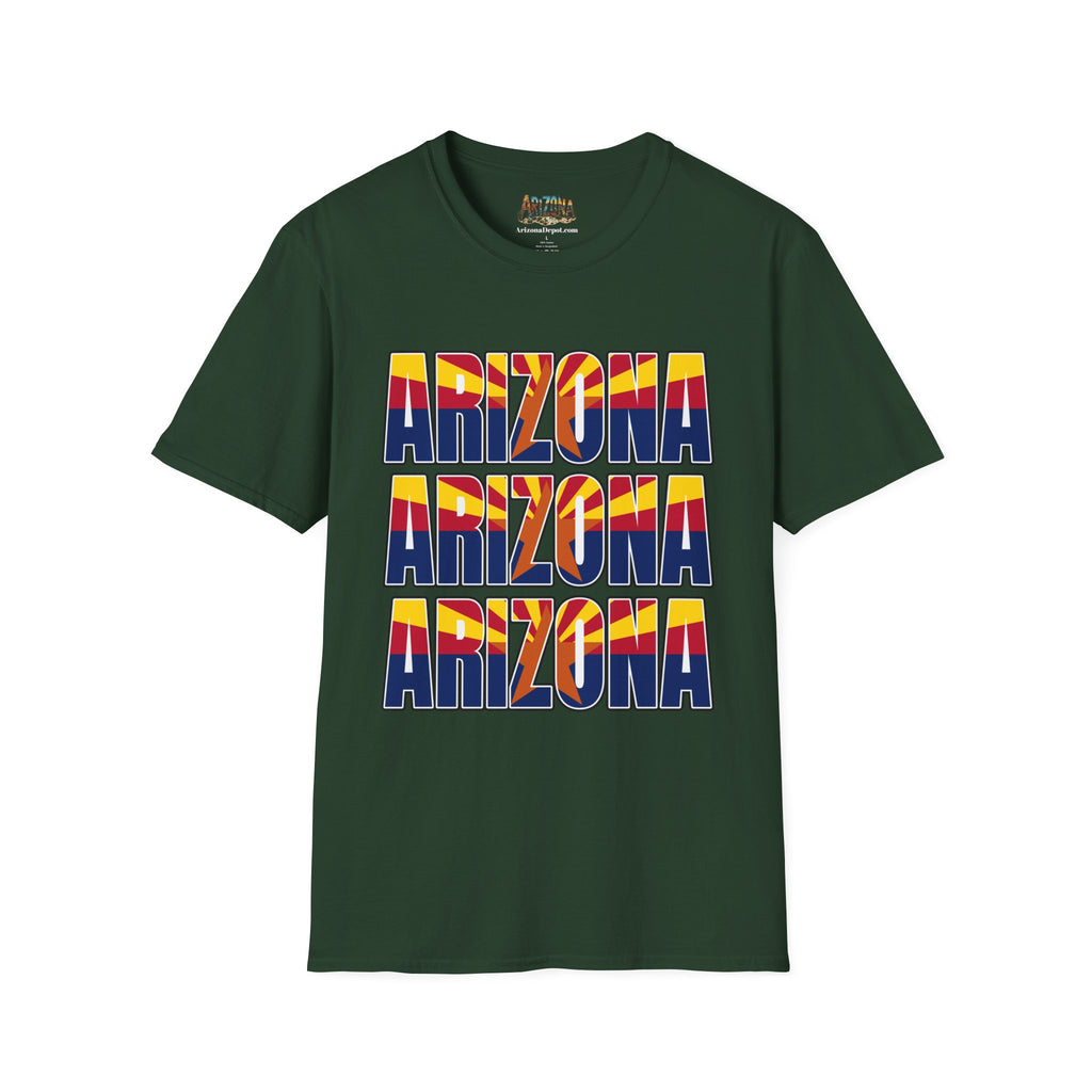 Arizona Retro Logo T‑Shirt — Vintage Sunset State Pride Tee