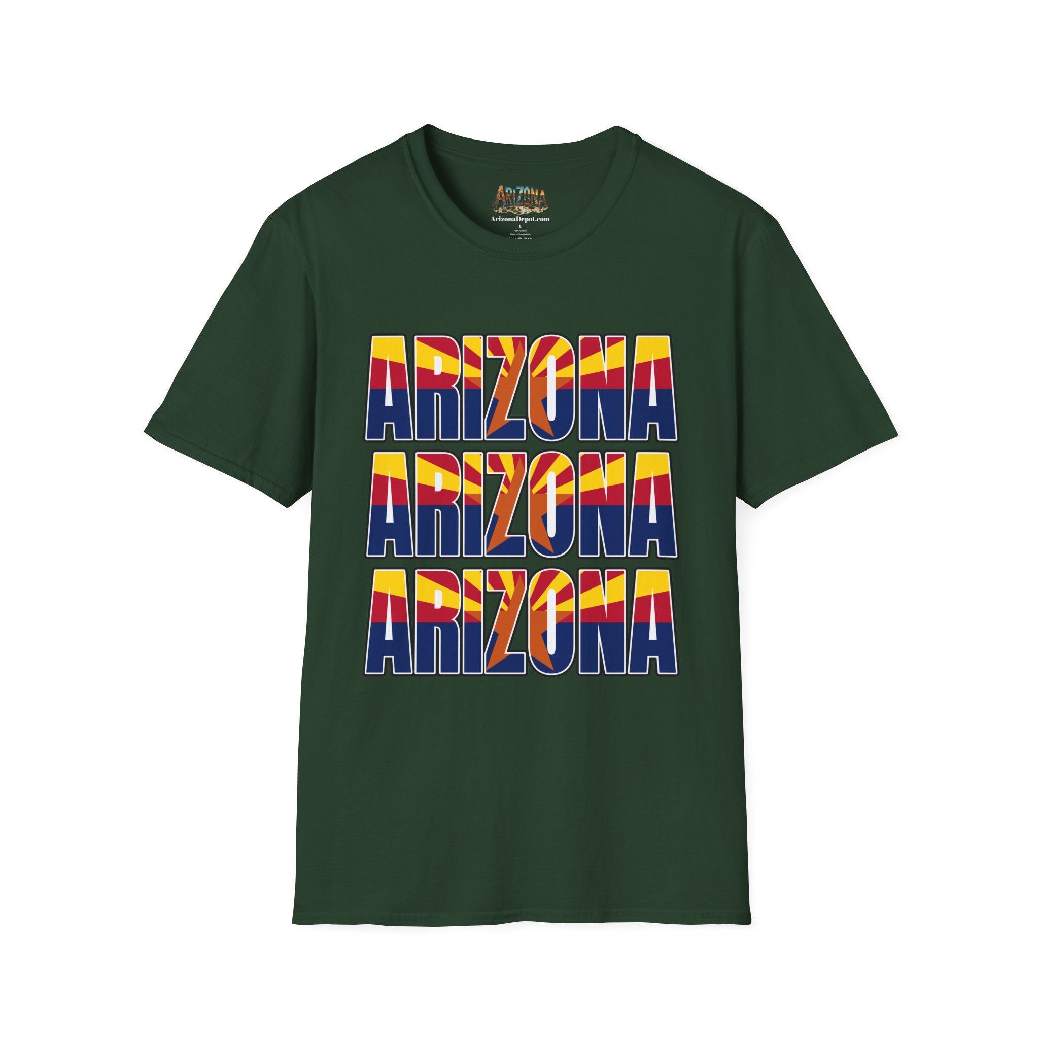 Arizona Retro Logo T‑Shirt — Vintage Sunset State Pride Tee