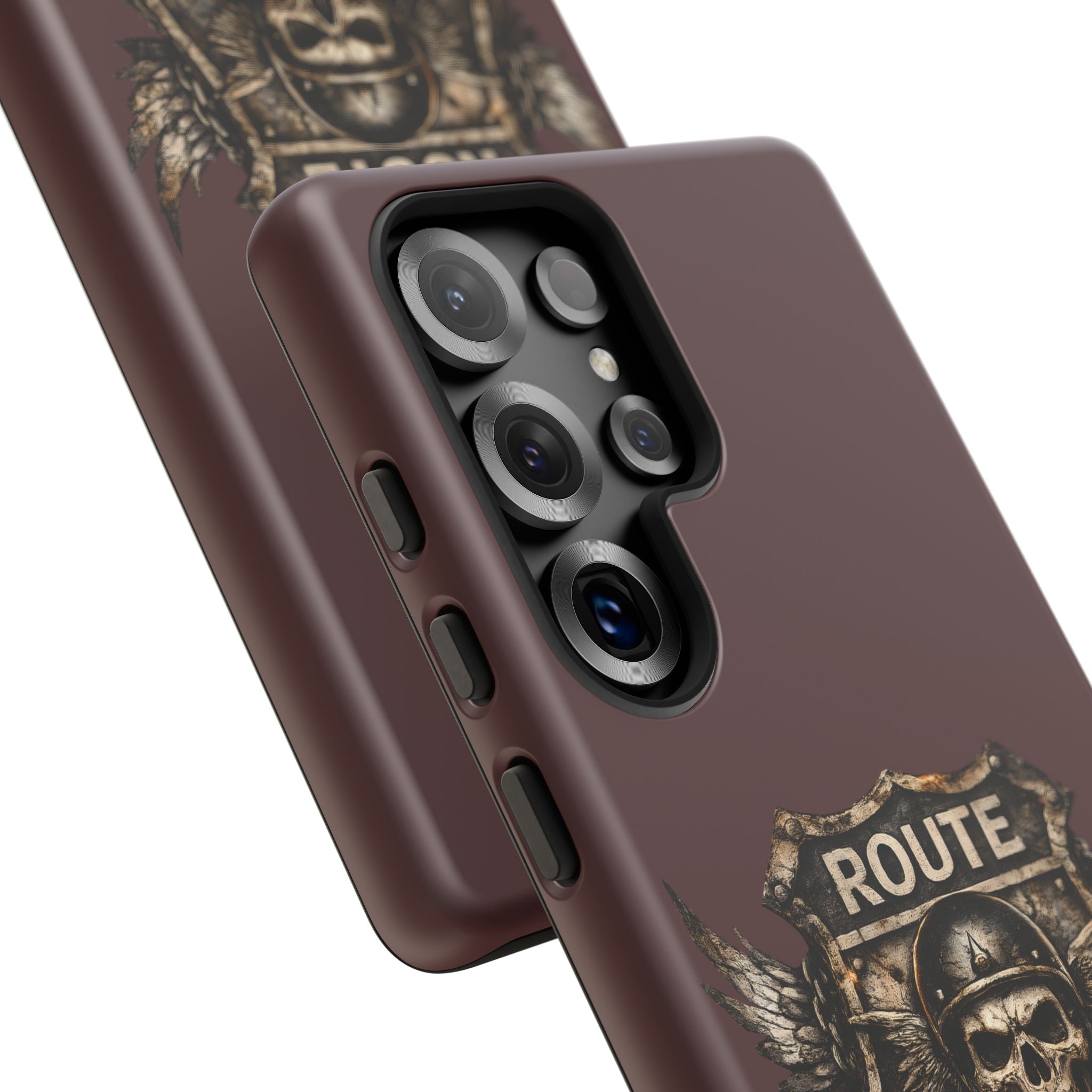 Route 66 Skull Helmet phone case | Motorcycle emblem, Ride the Legend